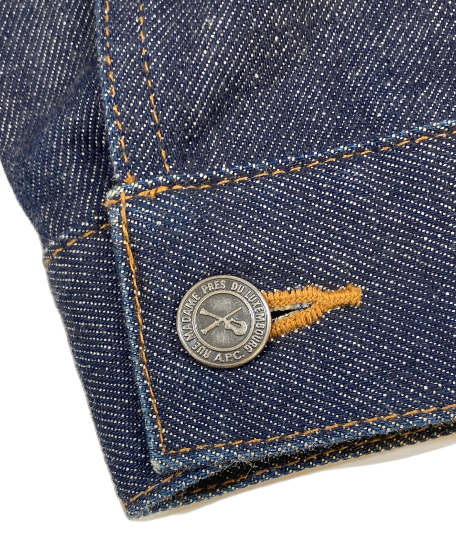 A.P.C セルビッジデニムジャケット 中古・古着通販】A.P.C. (アーペーセー) セルビッチ デニム