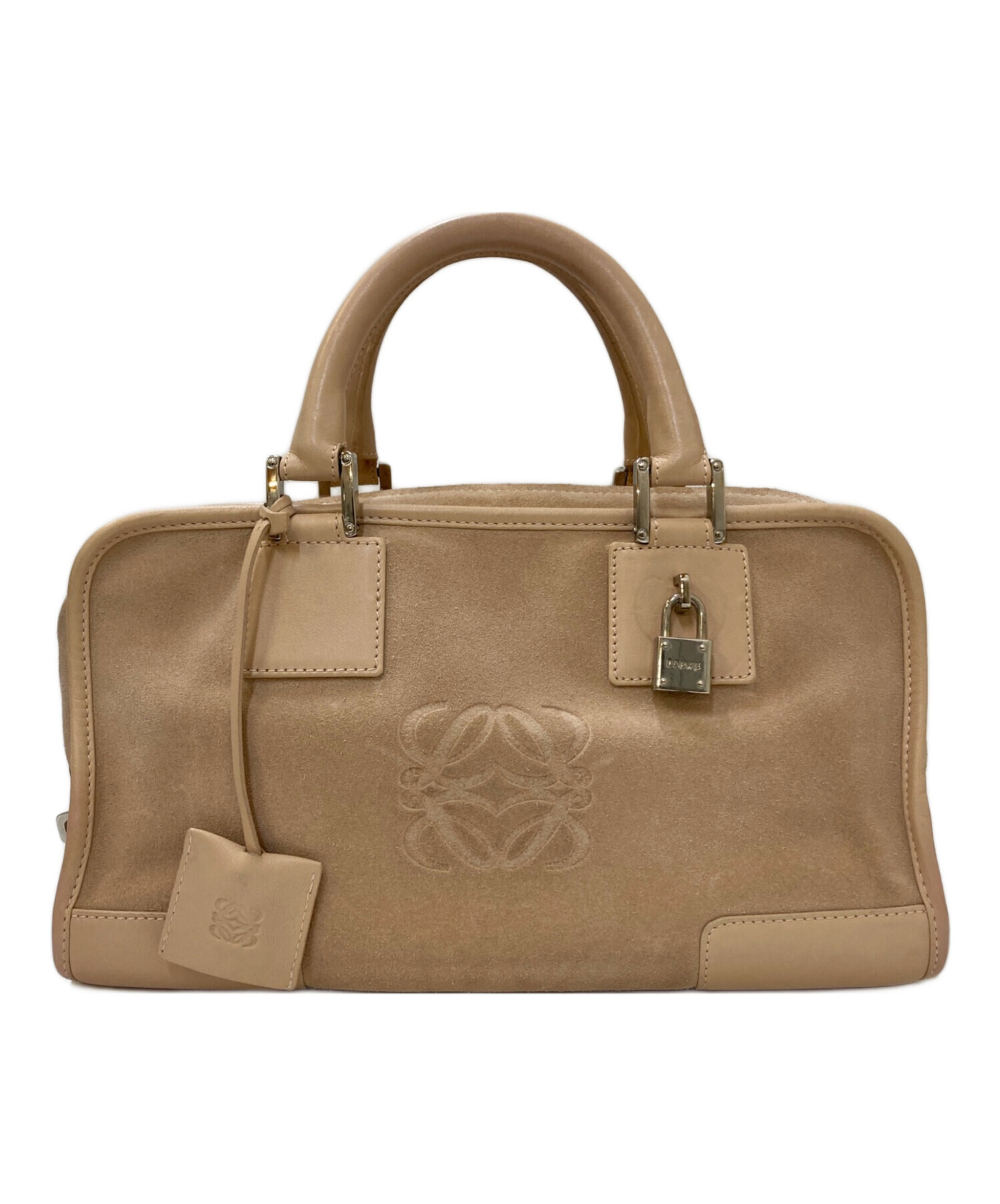 中古・古着通販】LOEWE (ロエベ) スウェード アマソナ30 ハンドバッグ 