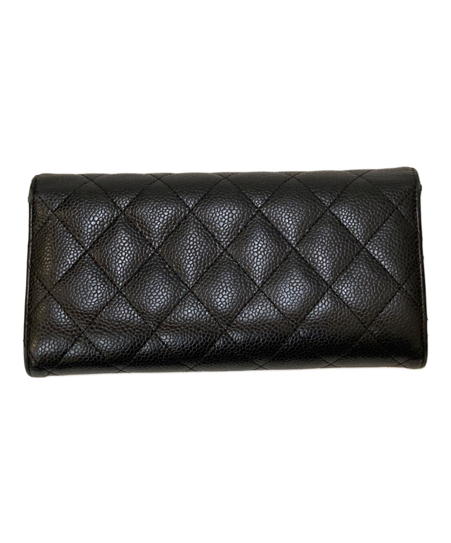 中古・古着通販】CHANEL (シャネル) マトラッセ キャビアスキン 長財布