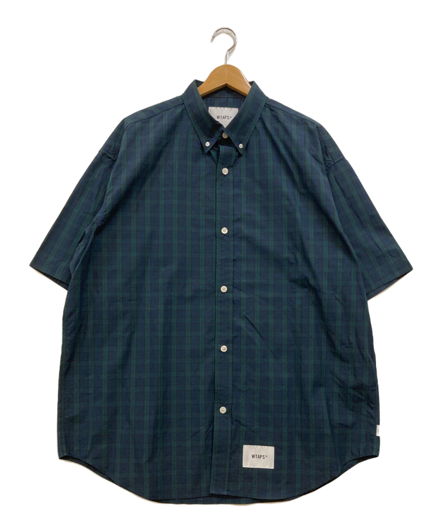 中古・古着通販】WTAPS (ダブルタップス) オーバーサイズ 半袖チェック 