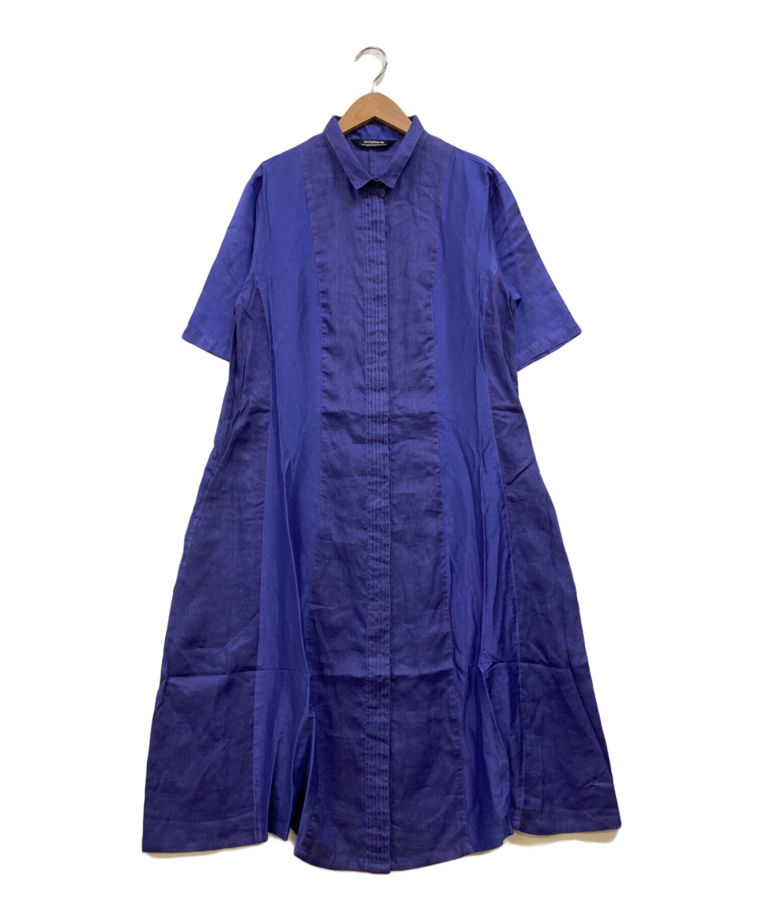 ヤッコマリカルド シルクワンピース 中古・古着通販】YACCO MARICARD (ヤッコマリカルド) シルクピンタック