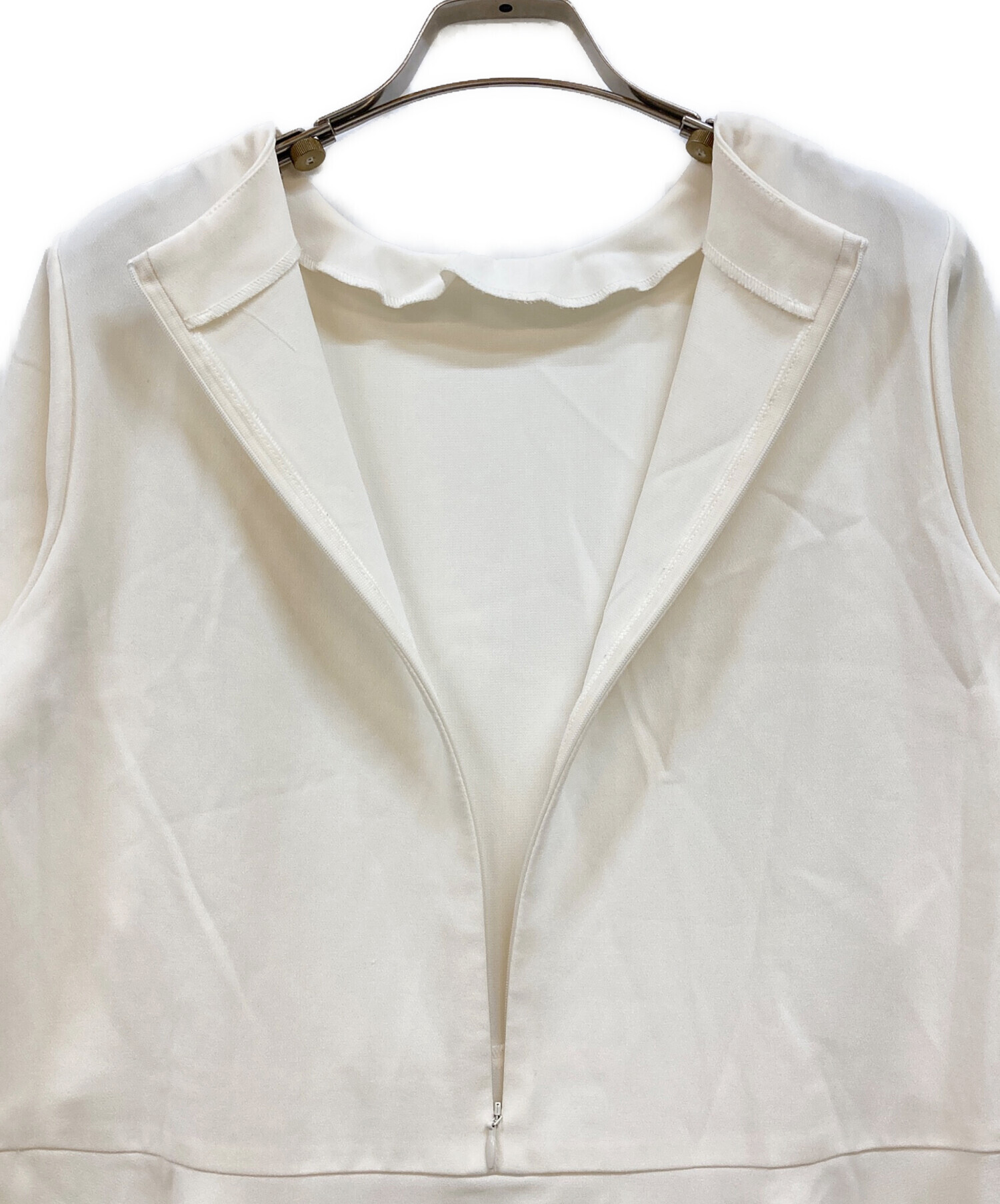 SOEJUソージュ ペプラムチュニックブラウスS-Double Cloth 中古・古着 