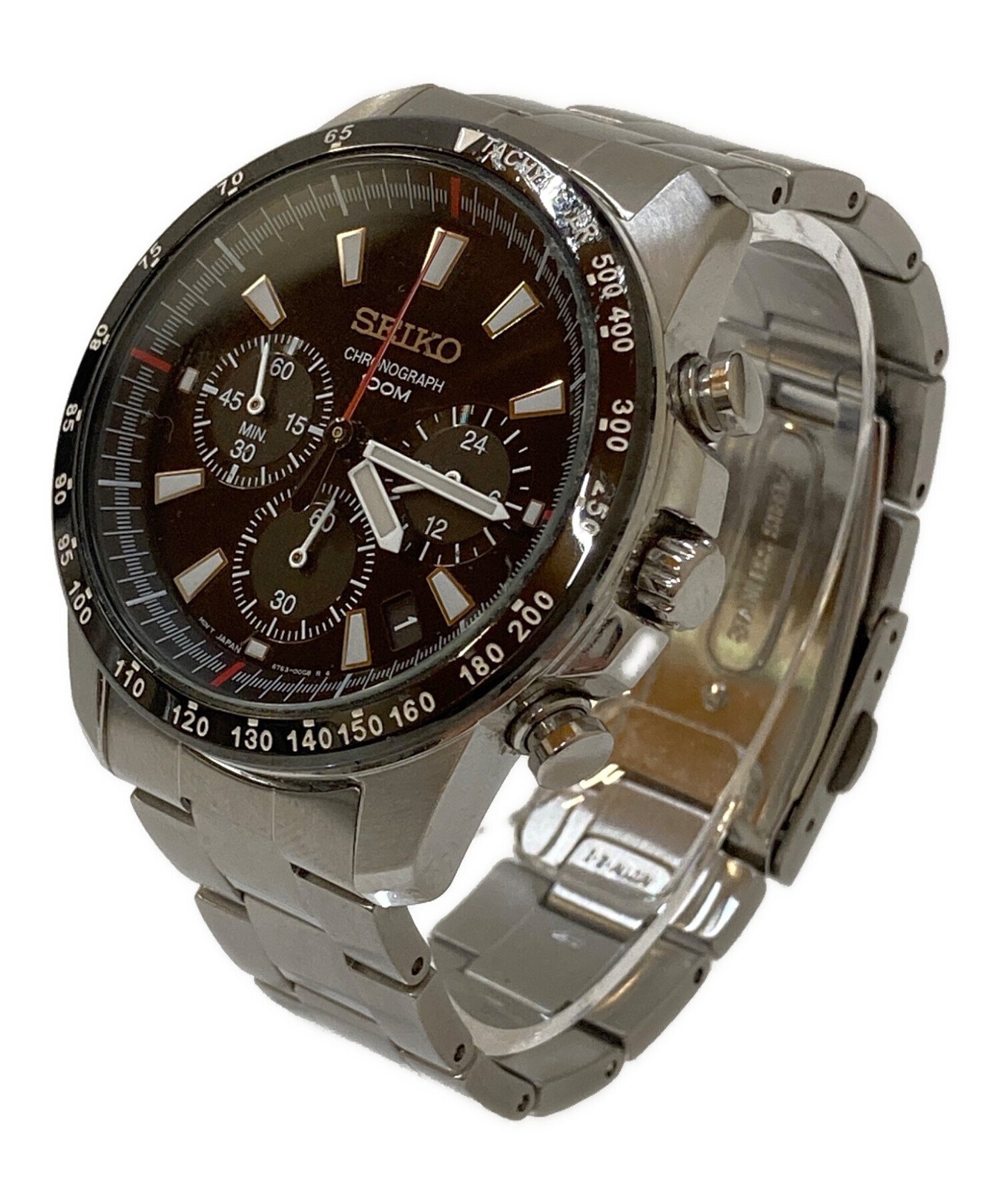 中古・古着通販】SEIKO (セイコー) クオーツ腕時計 ブラック｜ブランド