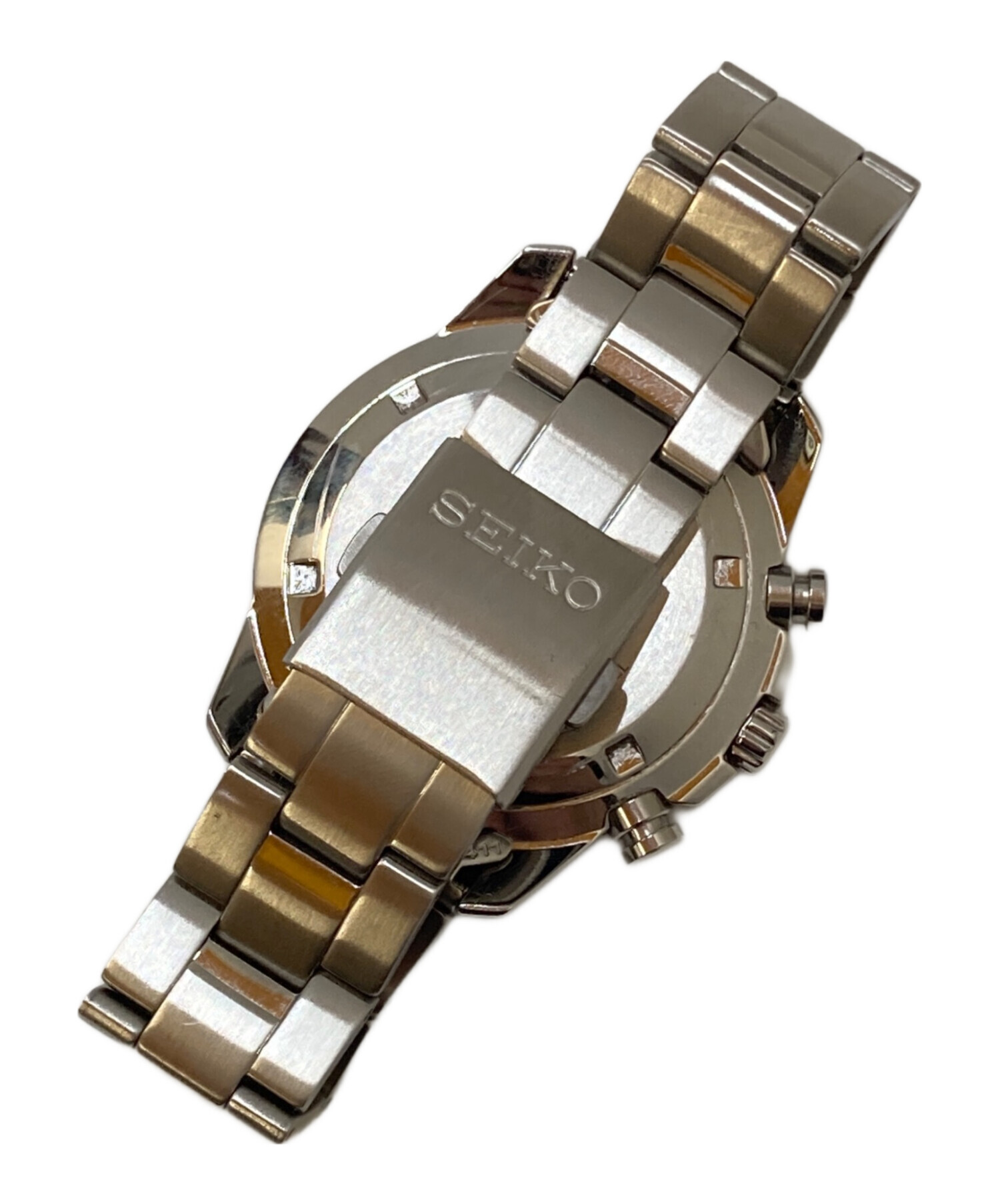 中古・古着通販】SEIKO (セイコー) クオーツ腕時計 ブラック｜ブランド