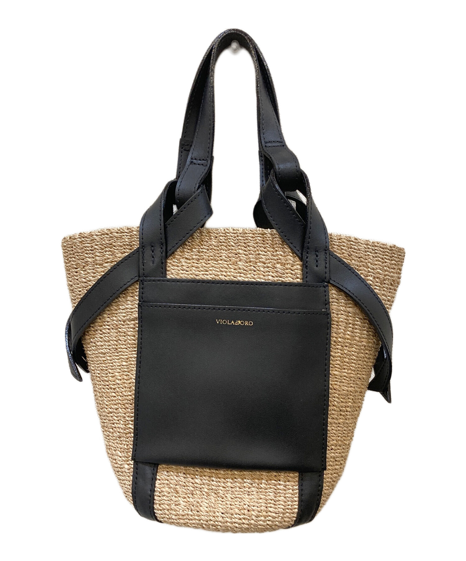 中古・古着通販】VIOLAd'ORO (ヴィオラドーロ) レザーポケットトート