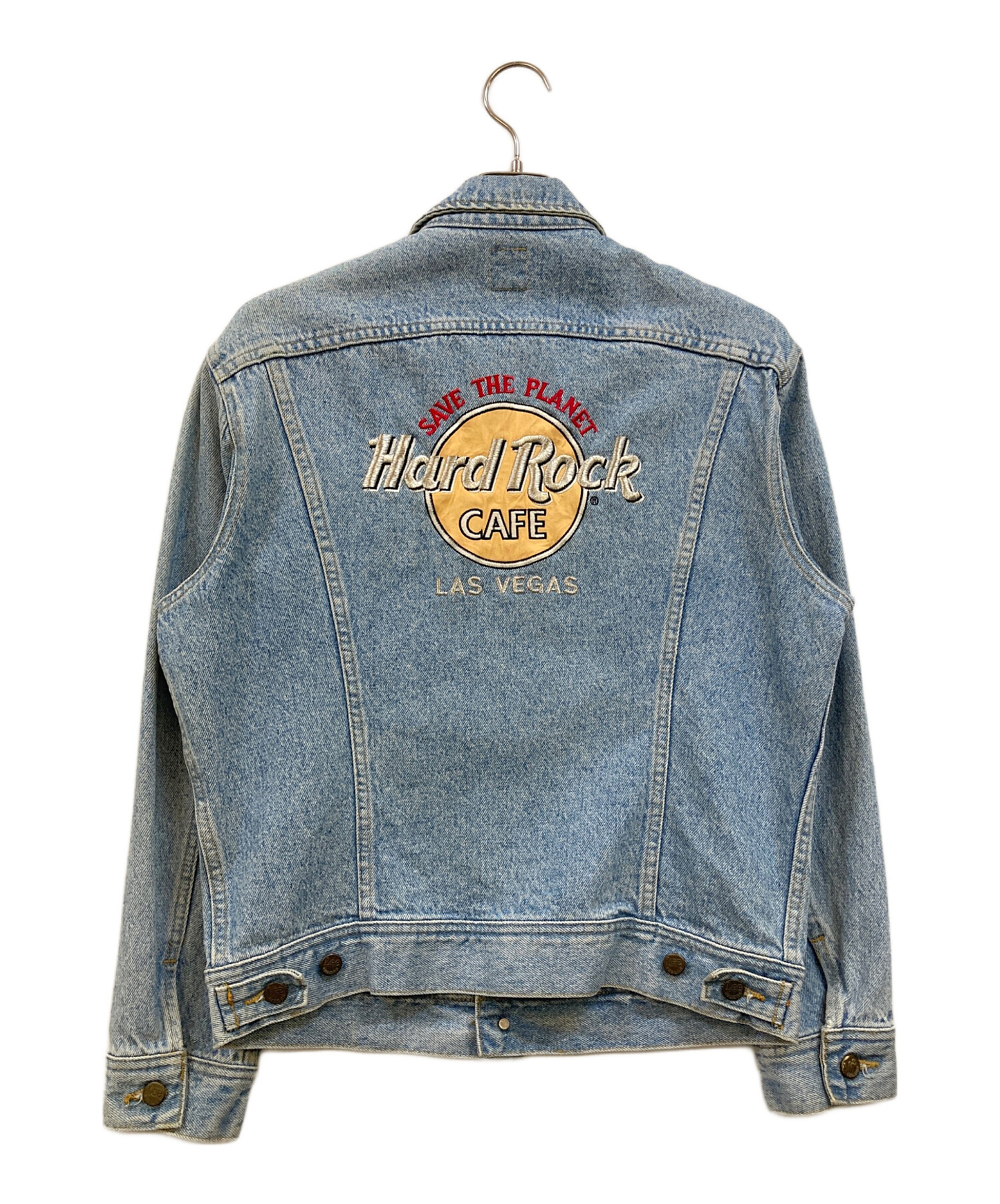 中古・古着通販】LEE (リー) バックワッペンデニムジャケット ブルー