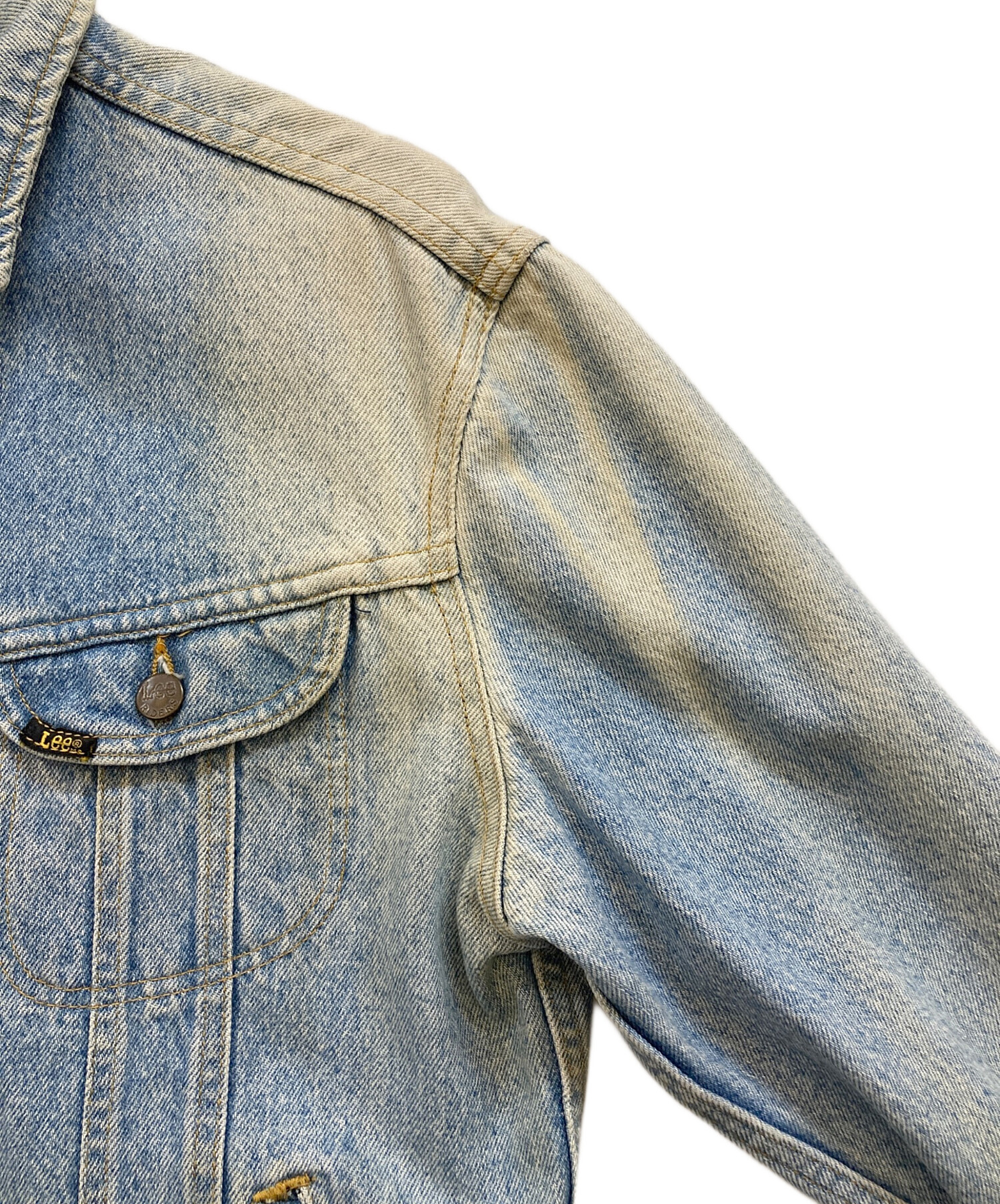 中古・古着通販】LEE (リー) バックワッペンデニムジャケット ブルー