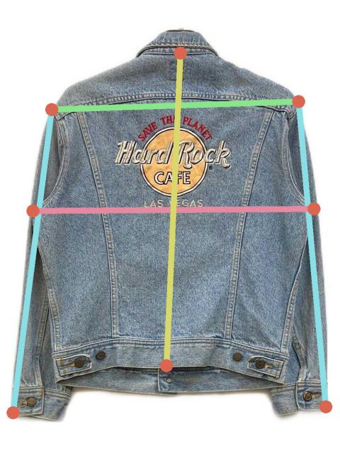 中古・古着通販】LEE (リー) バックワッペンデニムジャケット ブルー