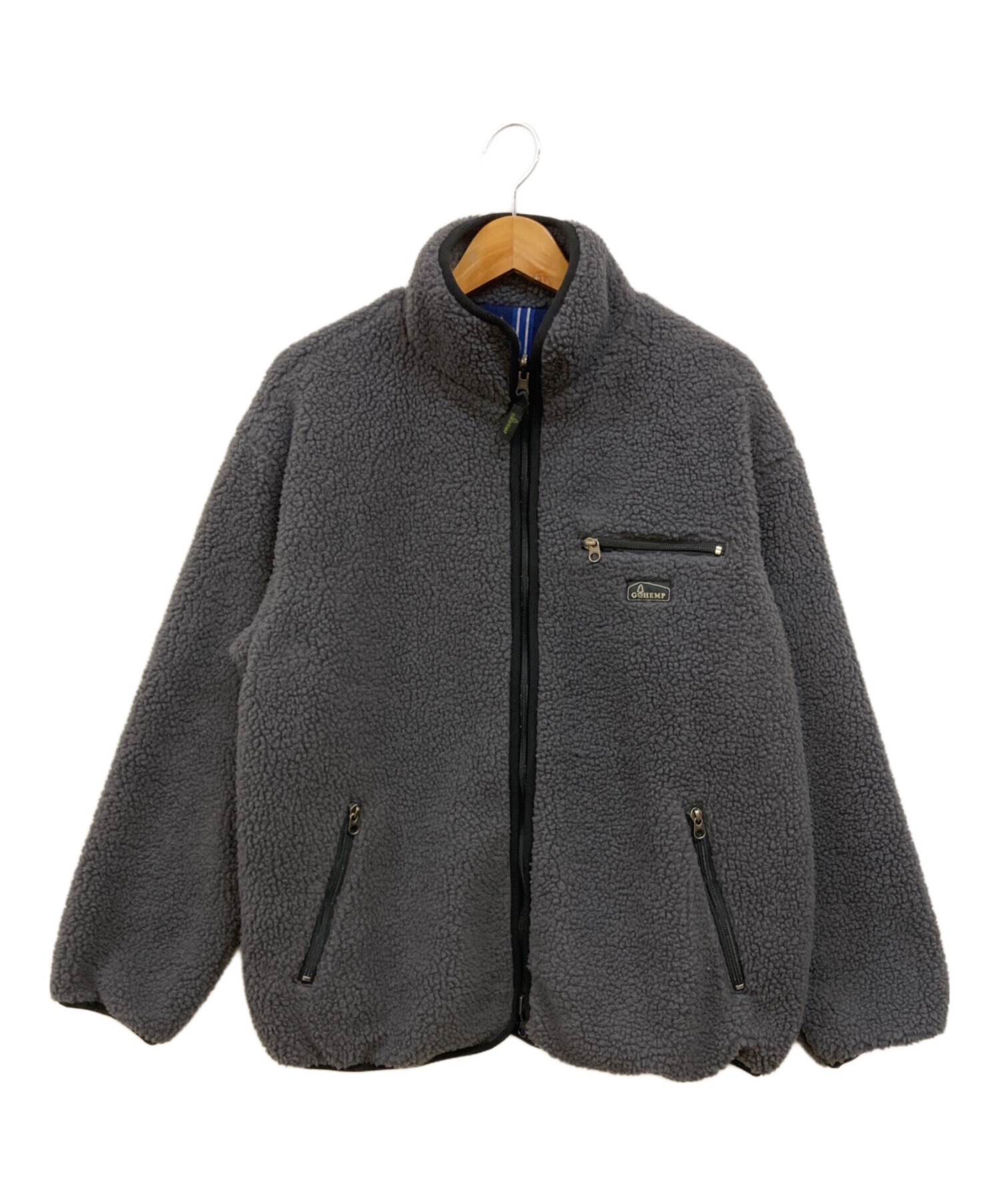 中古・古着通販】GO HEMP (ゴーヘンプ) リバーシブルボアジャケット 