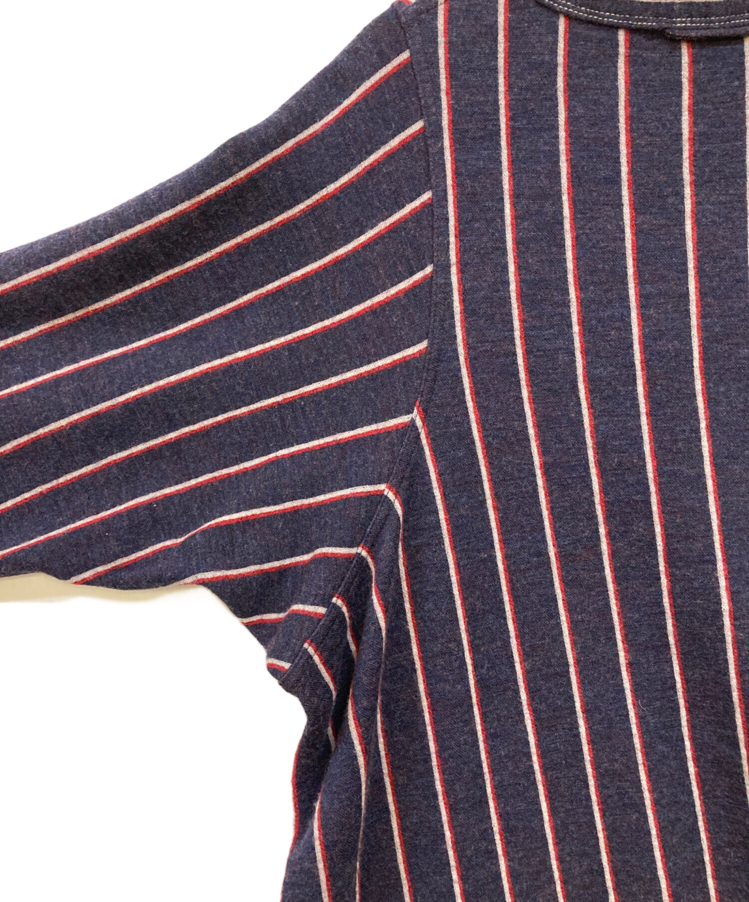 45R ジャージフラノ　ワンピース　ネイビー　フリーサイズ 中古・古着通販】45R (フォーティファイブ・アール) ジャージフラノの