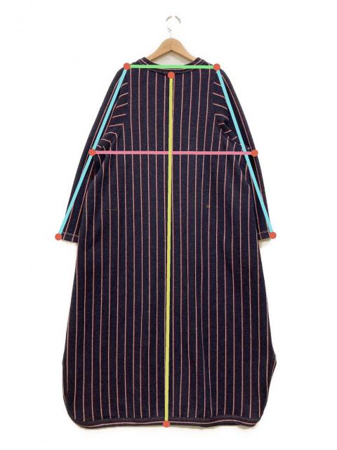 ふうちゃん 様45R ウールジャージフラノワンピース R刺繍 ネイビー 45Rジャージフラノのドレス: WOMEN｜45R