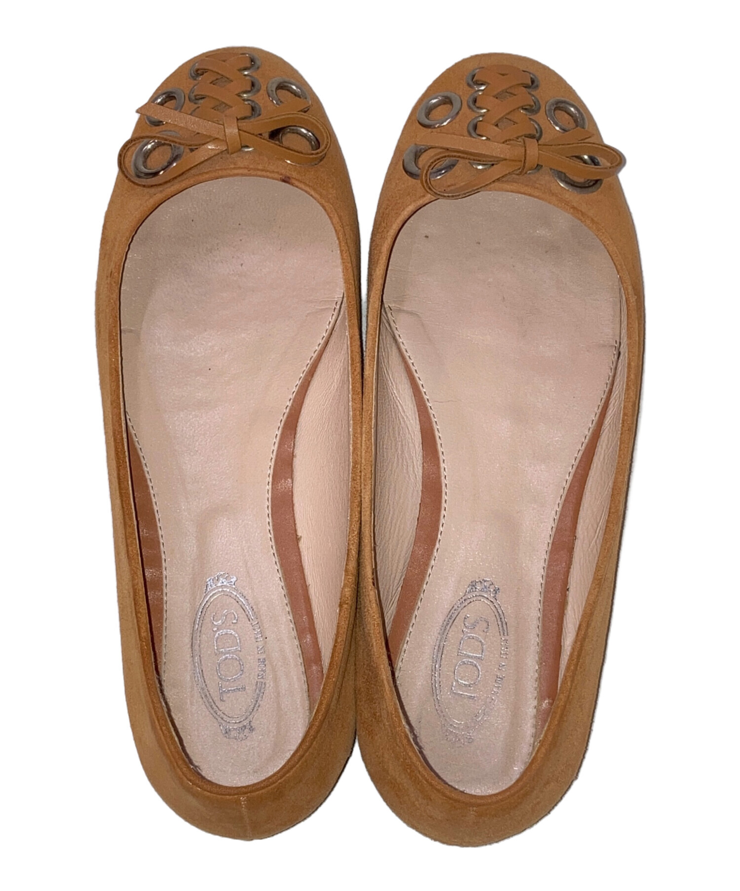 中古・古着通販】TOD'S (トッズ) フラットシューズ オレンジ