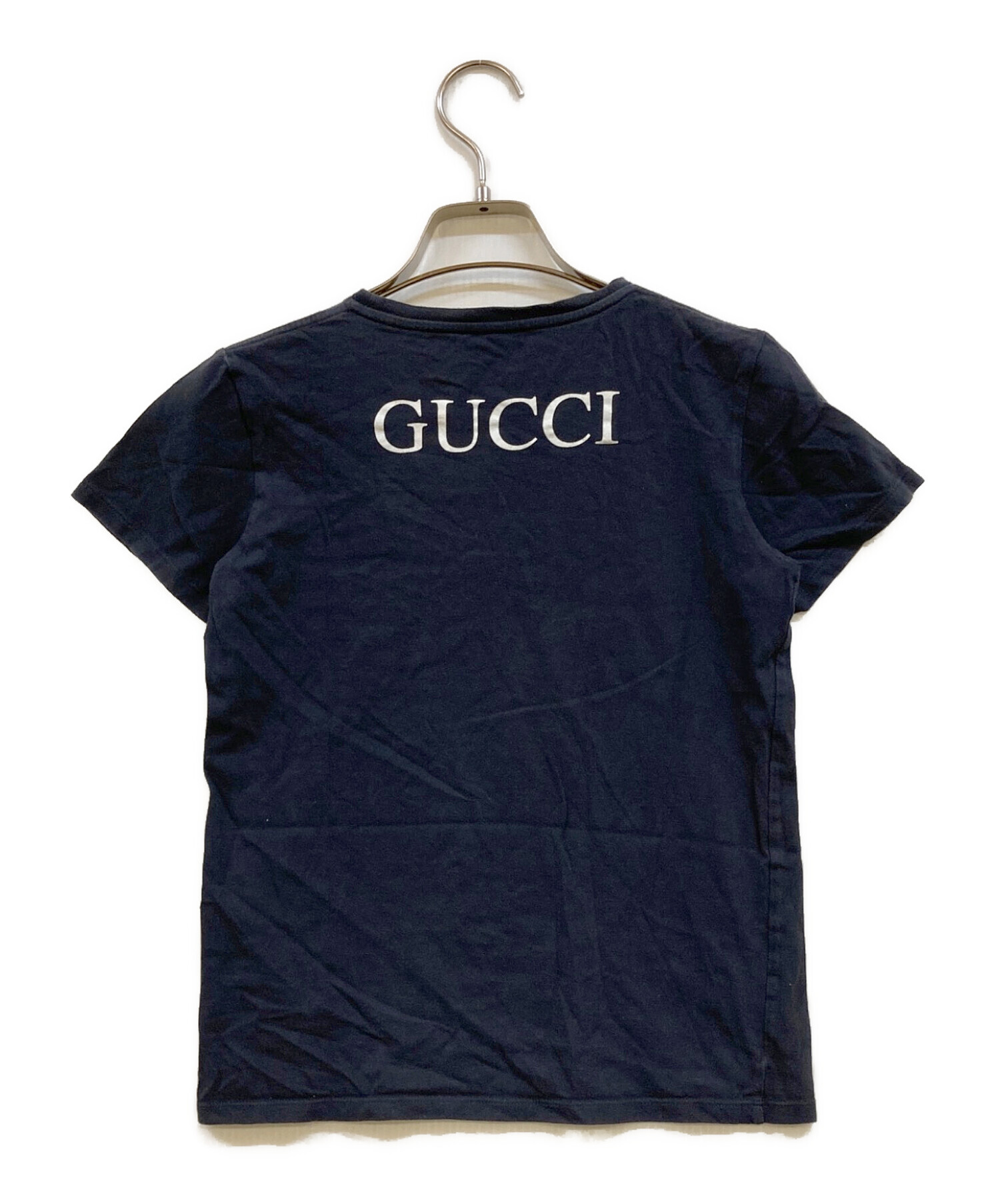 中古・古着通販】GUCCI (グッチ) タイガーTシャツ ネイビー サイズ:10