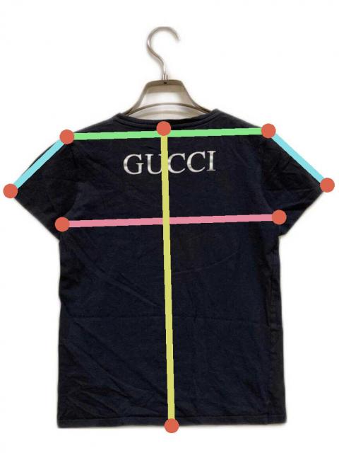中古・古着通販】GUCCI (グッチ) タイガーTシャツ ネイビー サイズ:10
