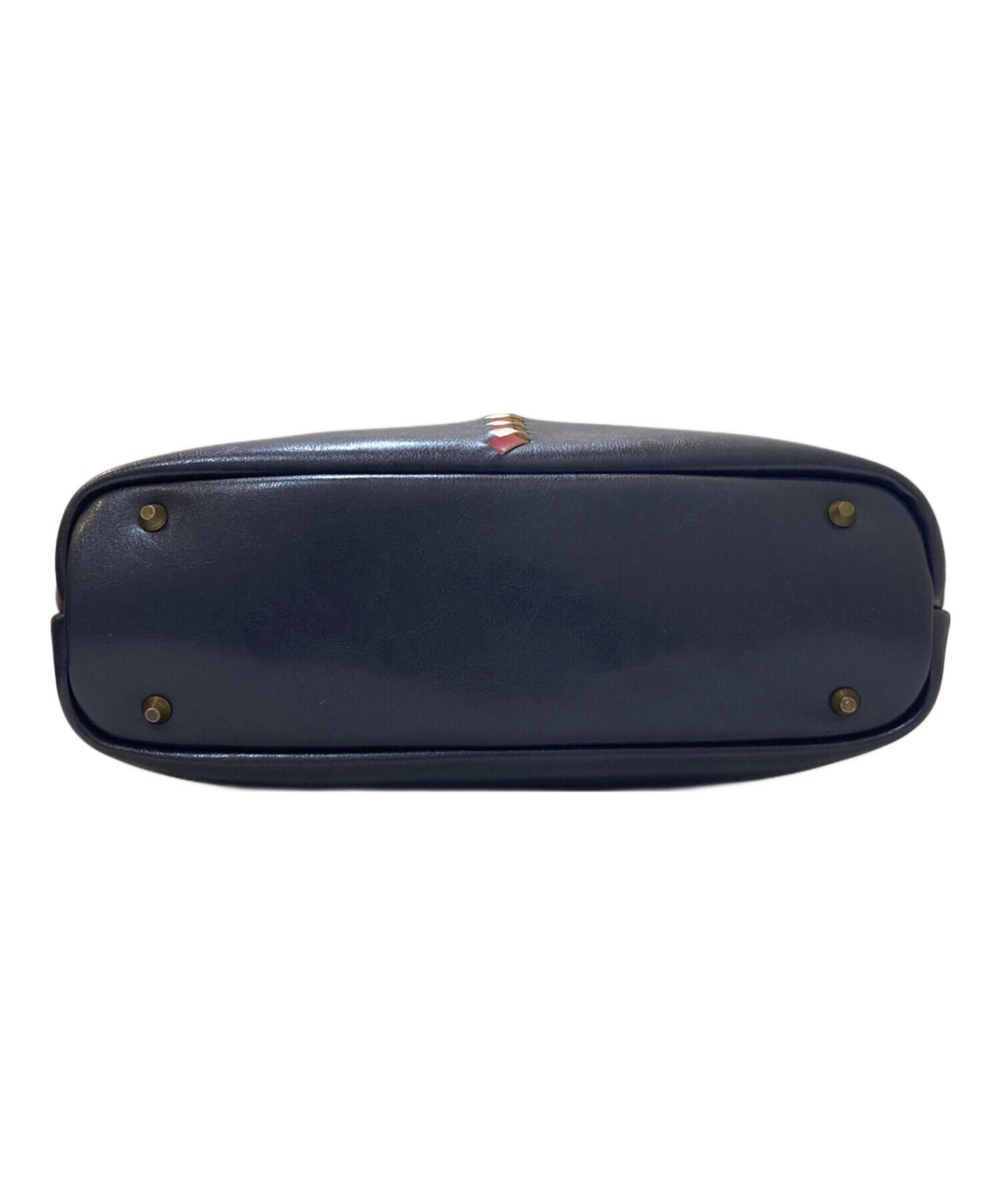 中古・古着通販】YOUTA (ヨータ) レザートートバッグ ネイビー 