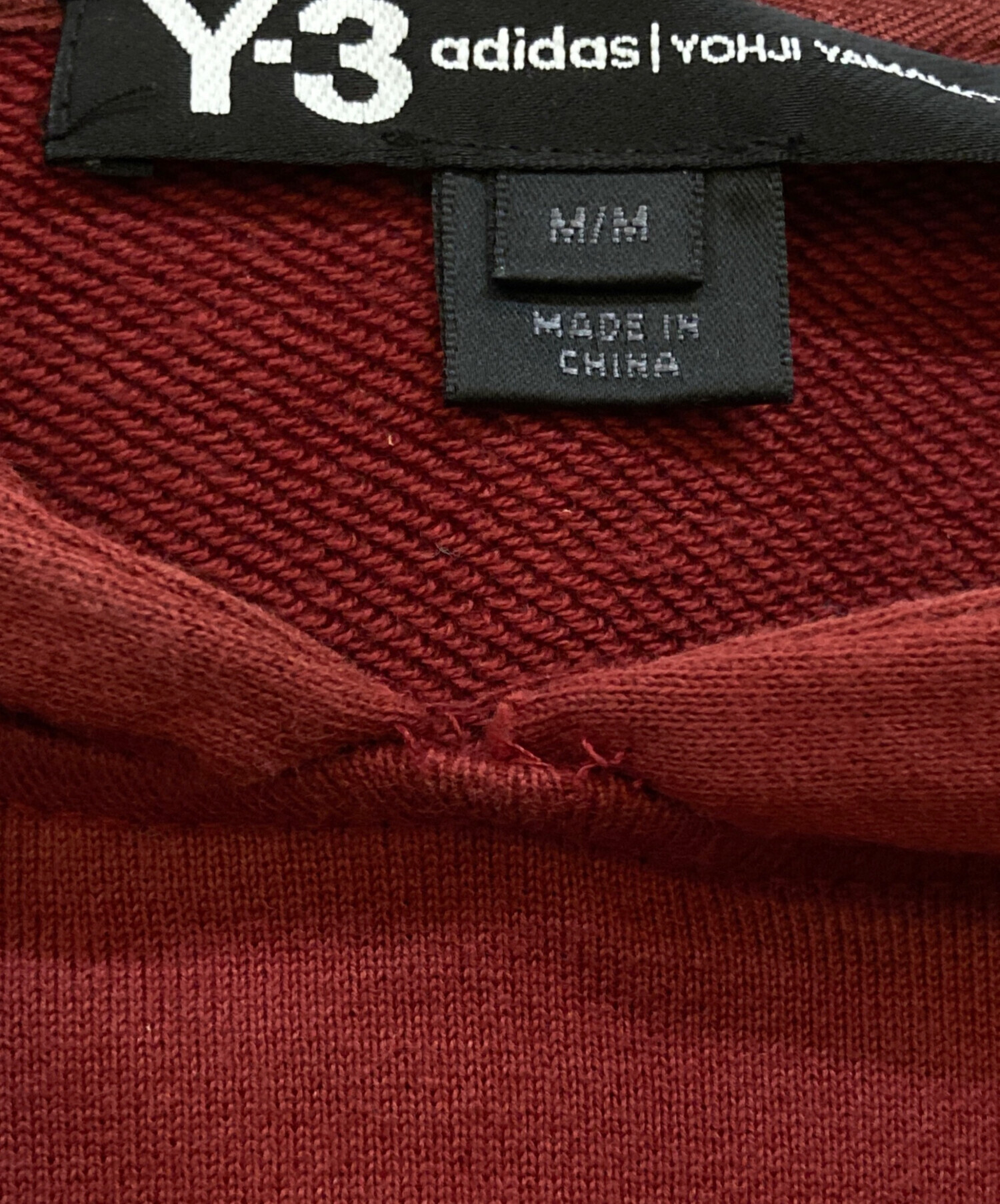 中古・古着通販】Y-3 (ワイスリー) プルオーバーパーカー レッド 