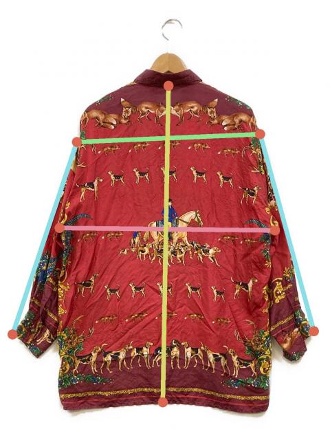 90s VERSACE SPORT 総柄 アメフト シルク シャツ 90s VERSACE SPORT 総柄 アメフト シルク シャツ
