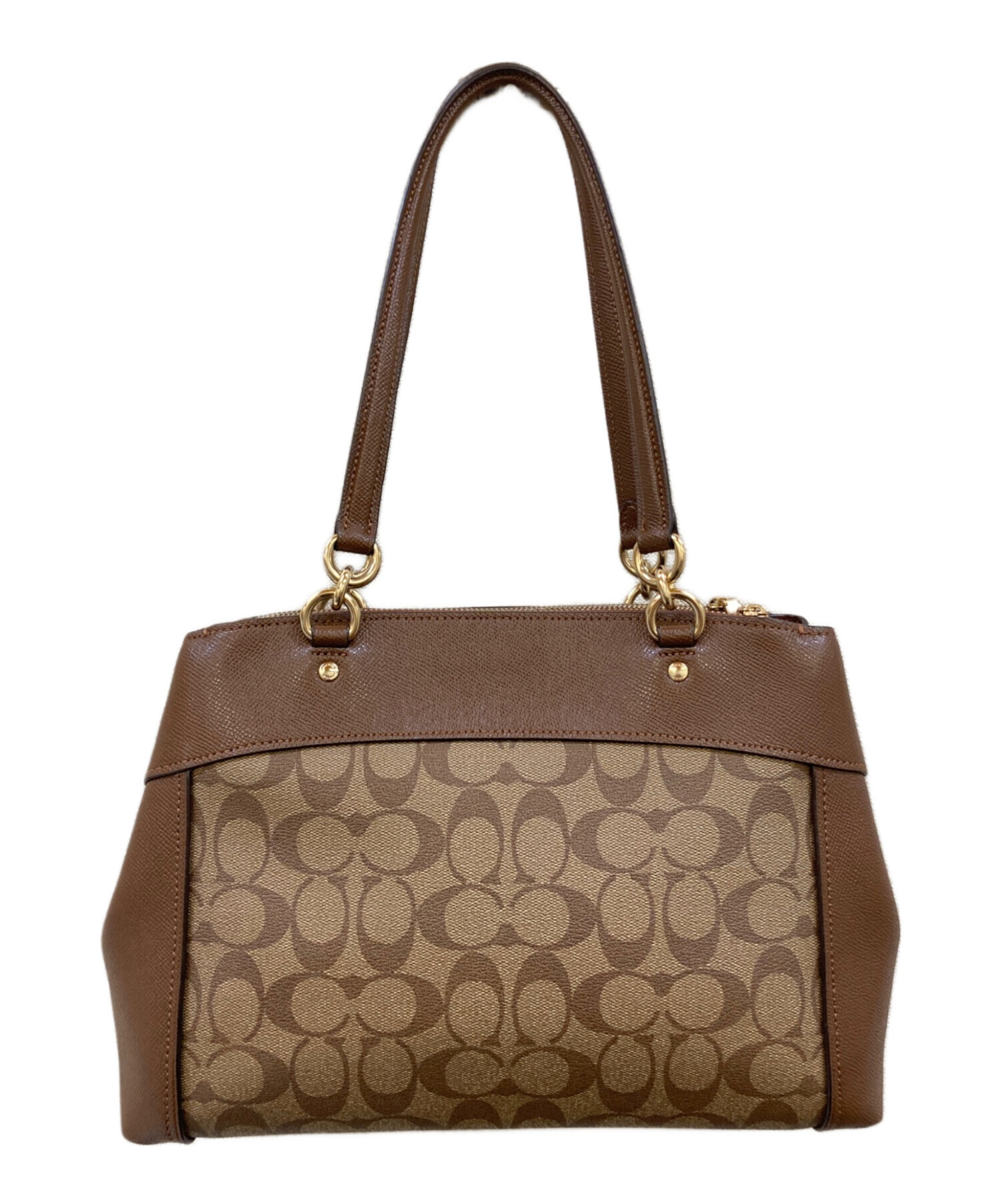 【未使用】◉コーチ◉ シグネチャー / ブラウン / トートバッグ 大容量 中古・古着通販】COACH (コーチ) シグネチャー トートバッグ ブラウン