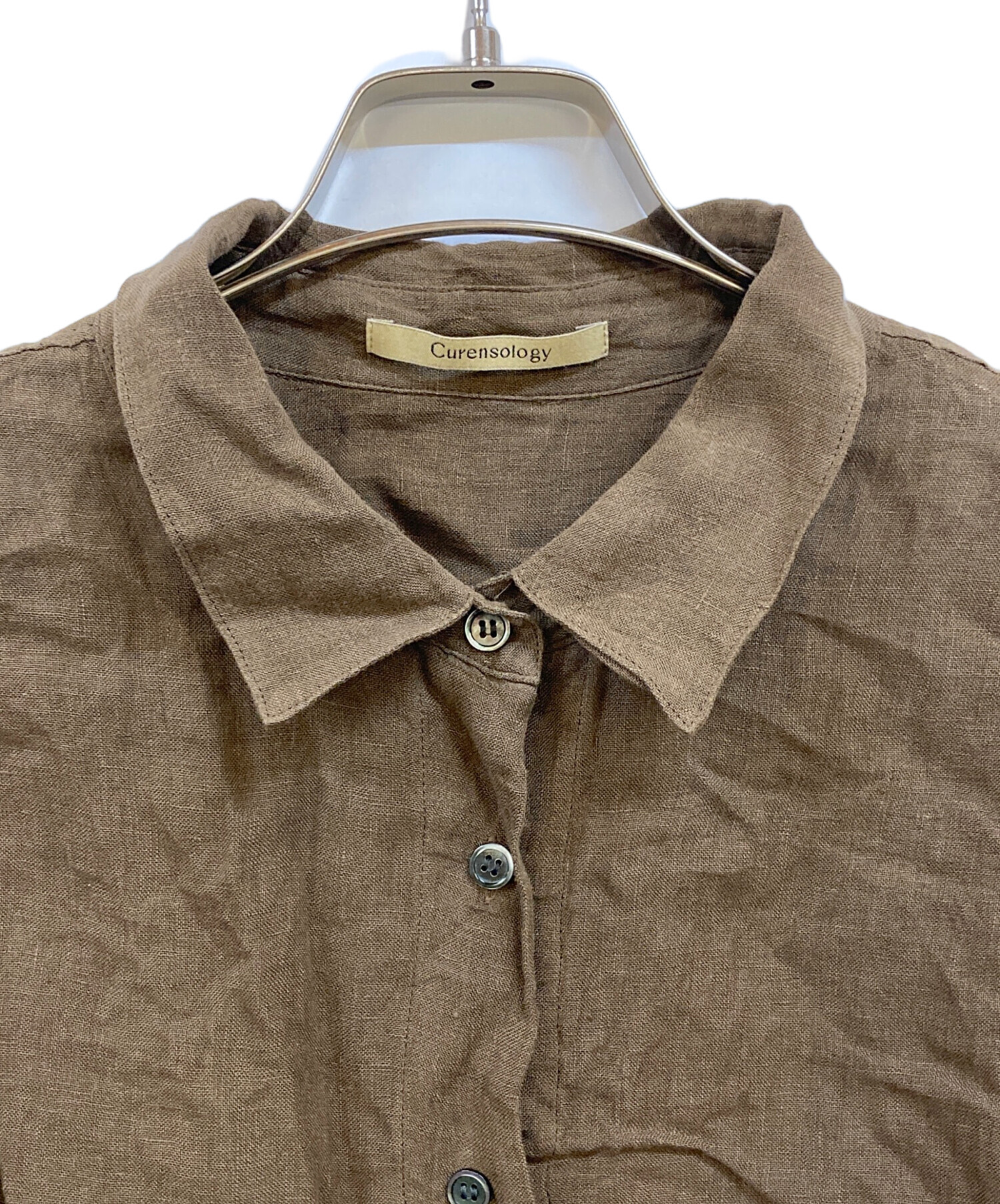中古・古着通販】Curensology (カレンソロジー) リネンドロストシャツ
