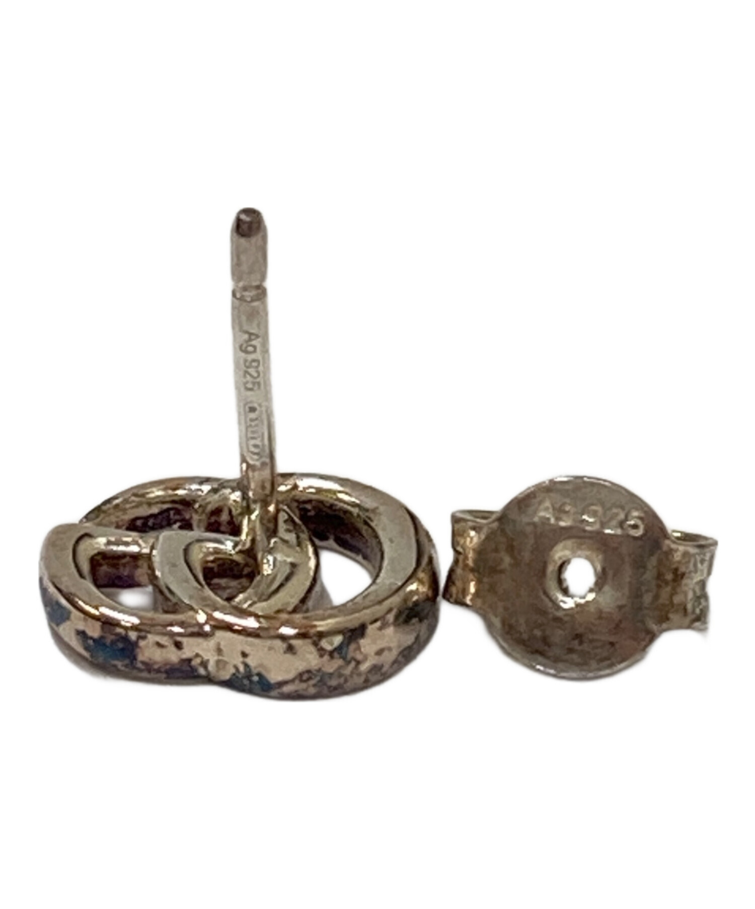 GUCCI グッチ ダブルGピアス Ag925