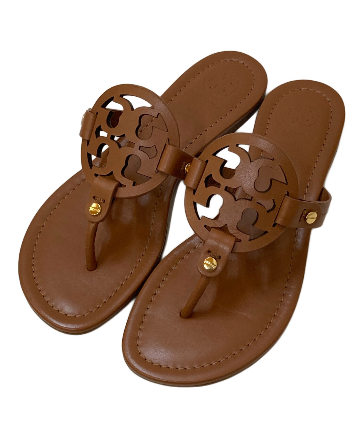 中古・古着通販】TORY BURCH (トリーバーチ) ミラーサンダル ブラウン