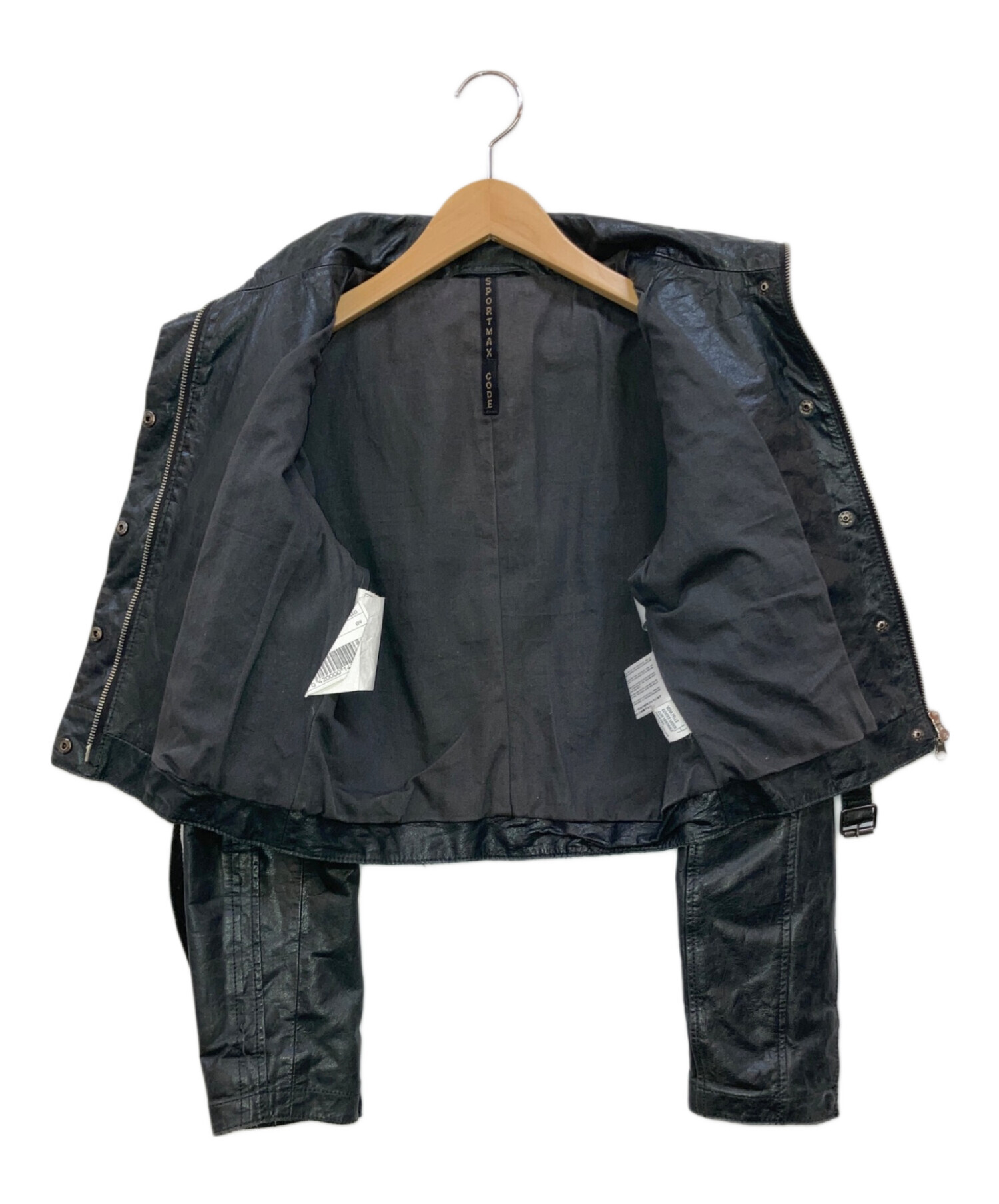 SPORT MAX　レザージャケット 中古・古着通販】SPORT MAX (スポーツマックス) レザージャケット