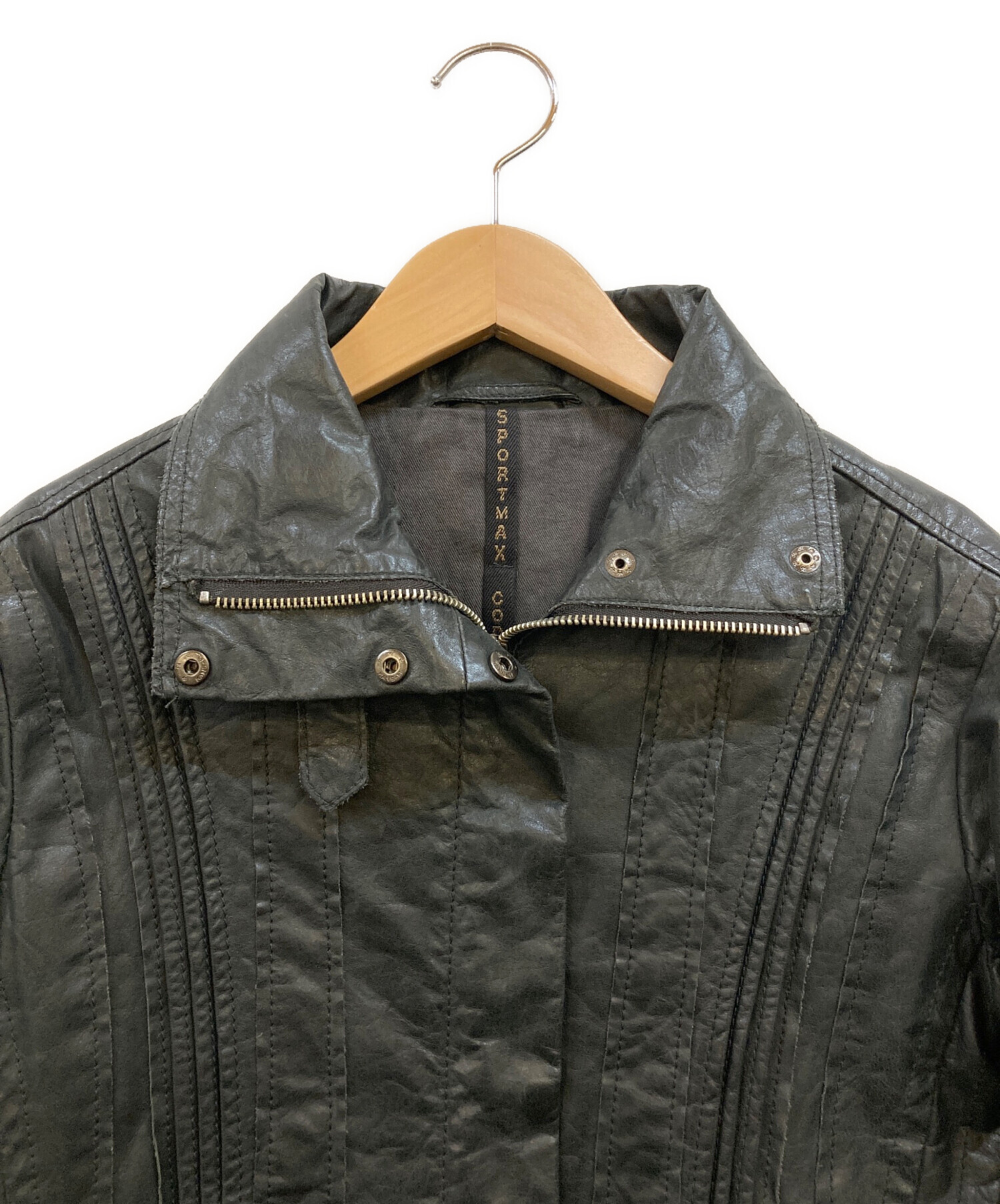 中古・古着通販】SPORT MAX (スポーツマックス) レザージャケット