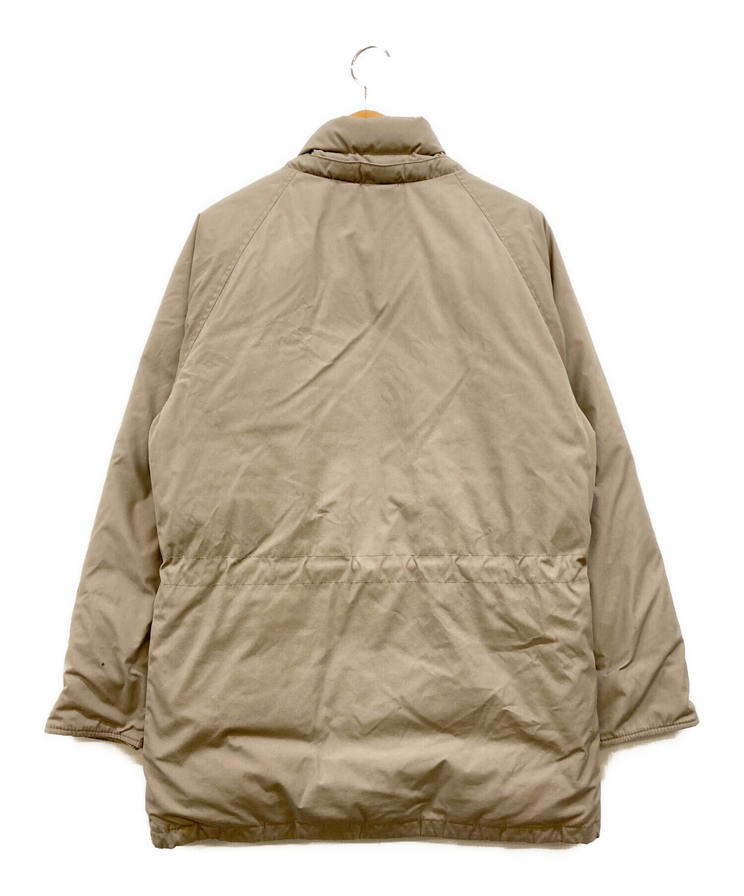 Eddie Bauer Vネック ダウンジャケット　黒タグ前期　ベージュ Eddie Bauer（エディーバウアー） 70's 80's 米国製 黒タグ ダウン