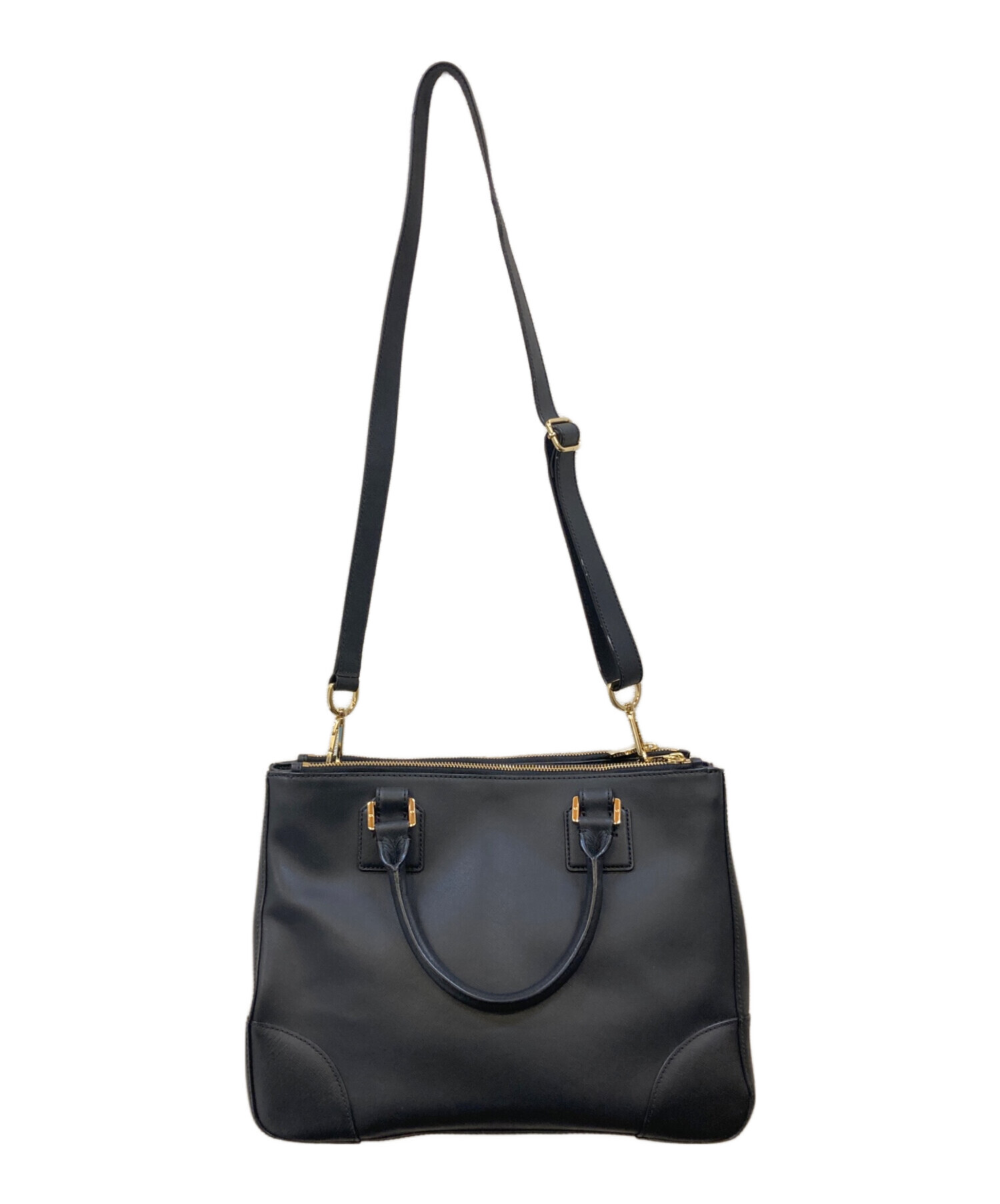 2503-135｜※専用｜トリーバーチ 2WAY ハンドバッグ レザー ブラック 中古・古着通販】TORY BURCH (トリーバーチ) 2WAYレザートートバッグ