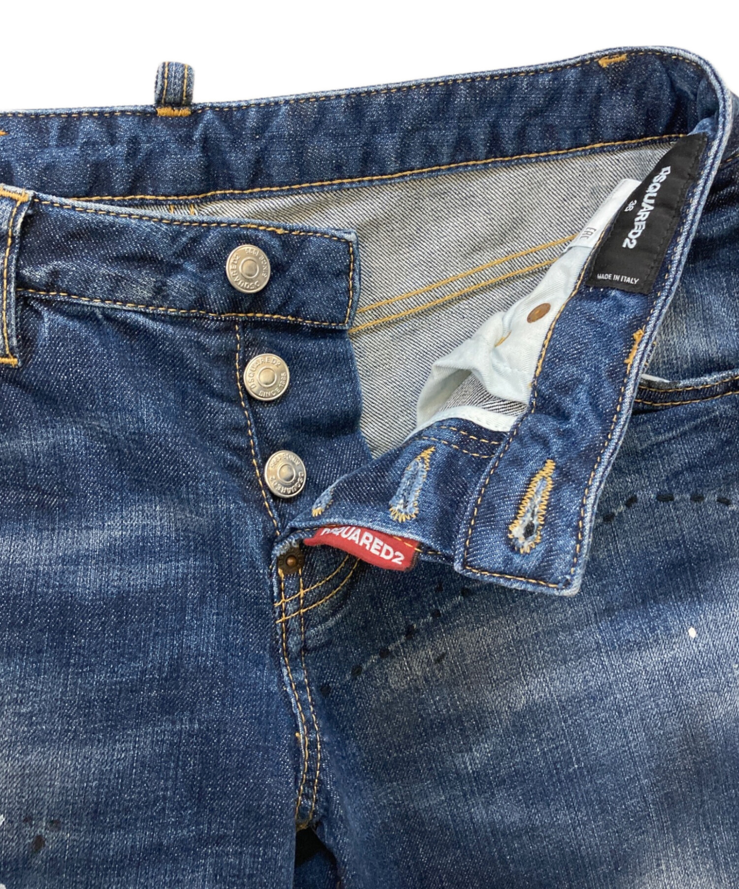 中古・古着通販】DSQUARED2 (ディースクエアード) ダメージ加工デニム