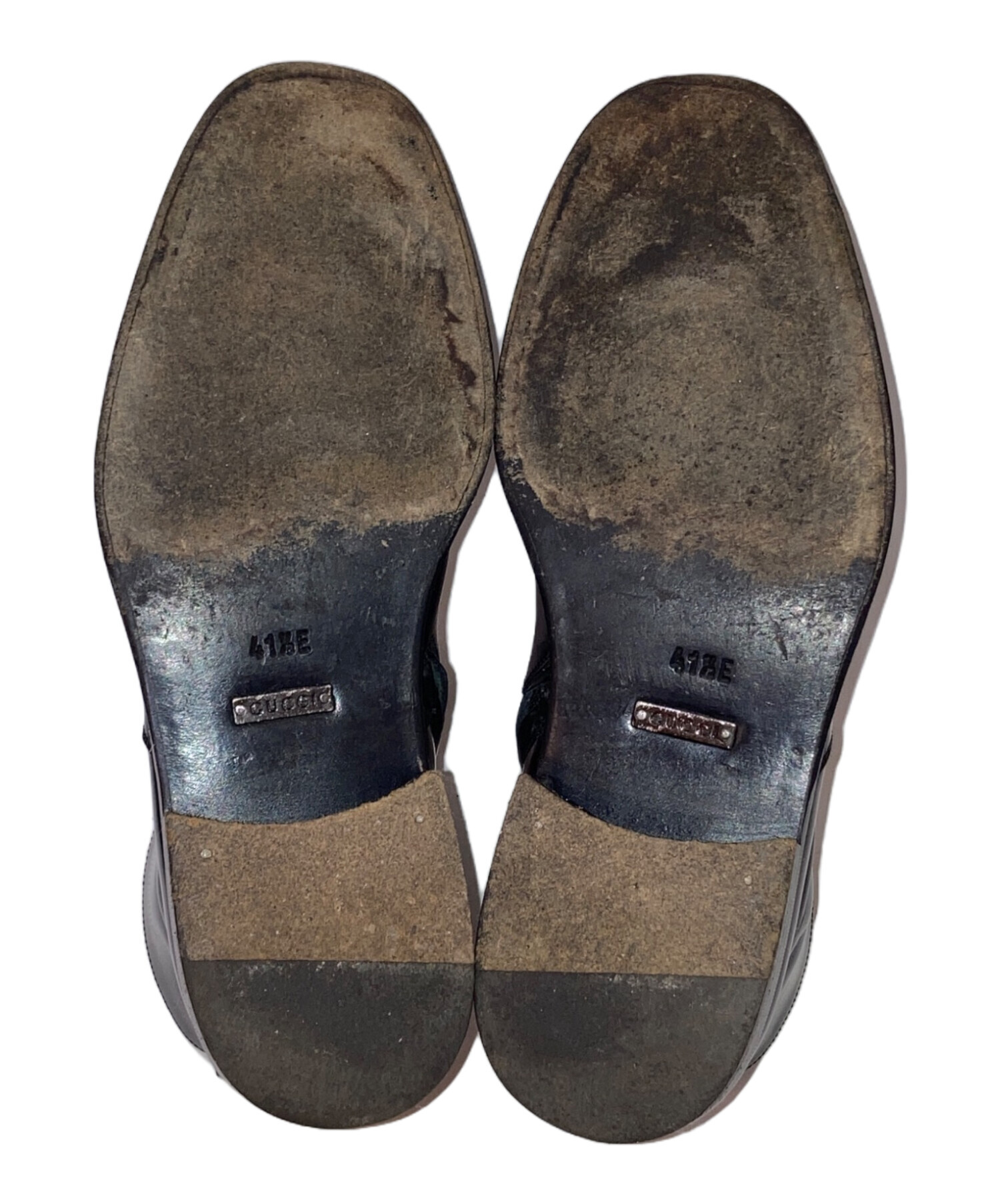 中古・古着通販】GUCCI (グッチ) サイドジップレザーブーツ ブラック