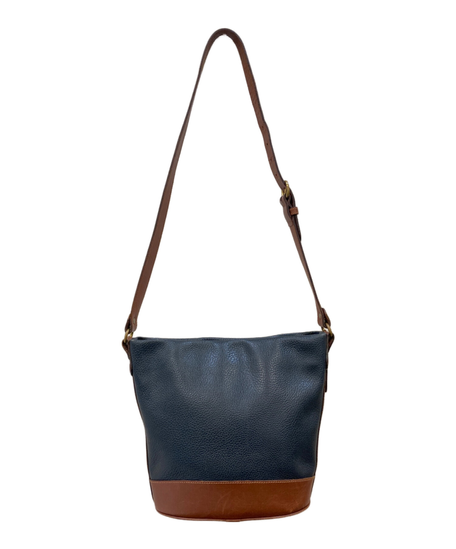 オールドコーチ ショルダーバッグ 斜め掛け オールレザー ネイビー COACH オールドショルダーバッグ 本革 ネイビー メンズ