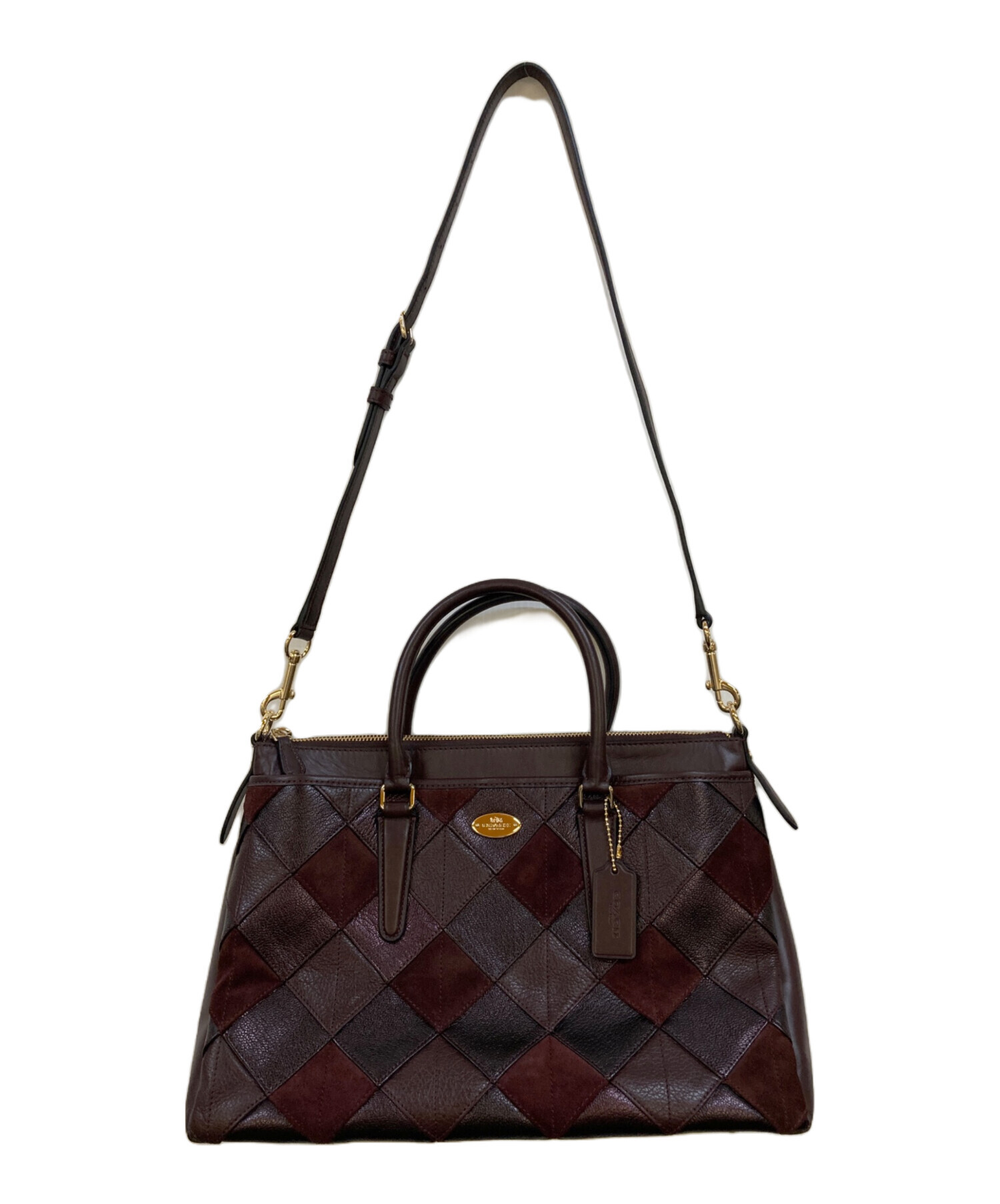 中古・古着通販】COACH (コーチ) モルガン サッチェル パッチワーク