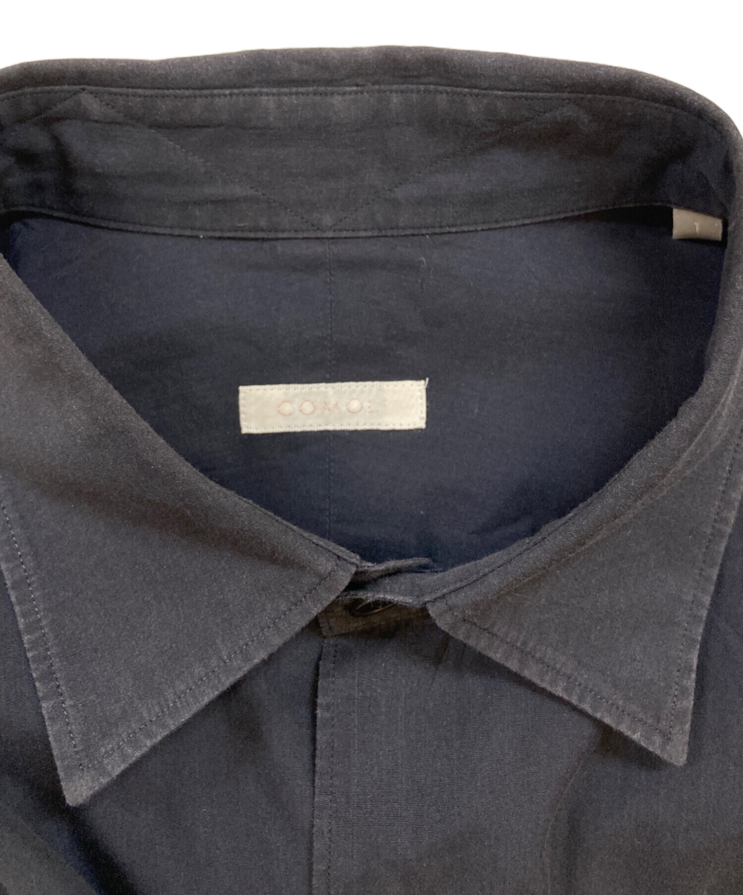 中古・古着通販】COMOLI (コモリ) コモリシャツ ネイビー サイズ:1