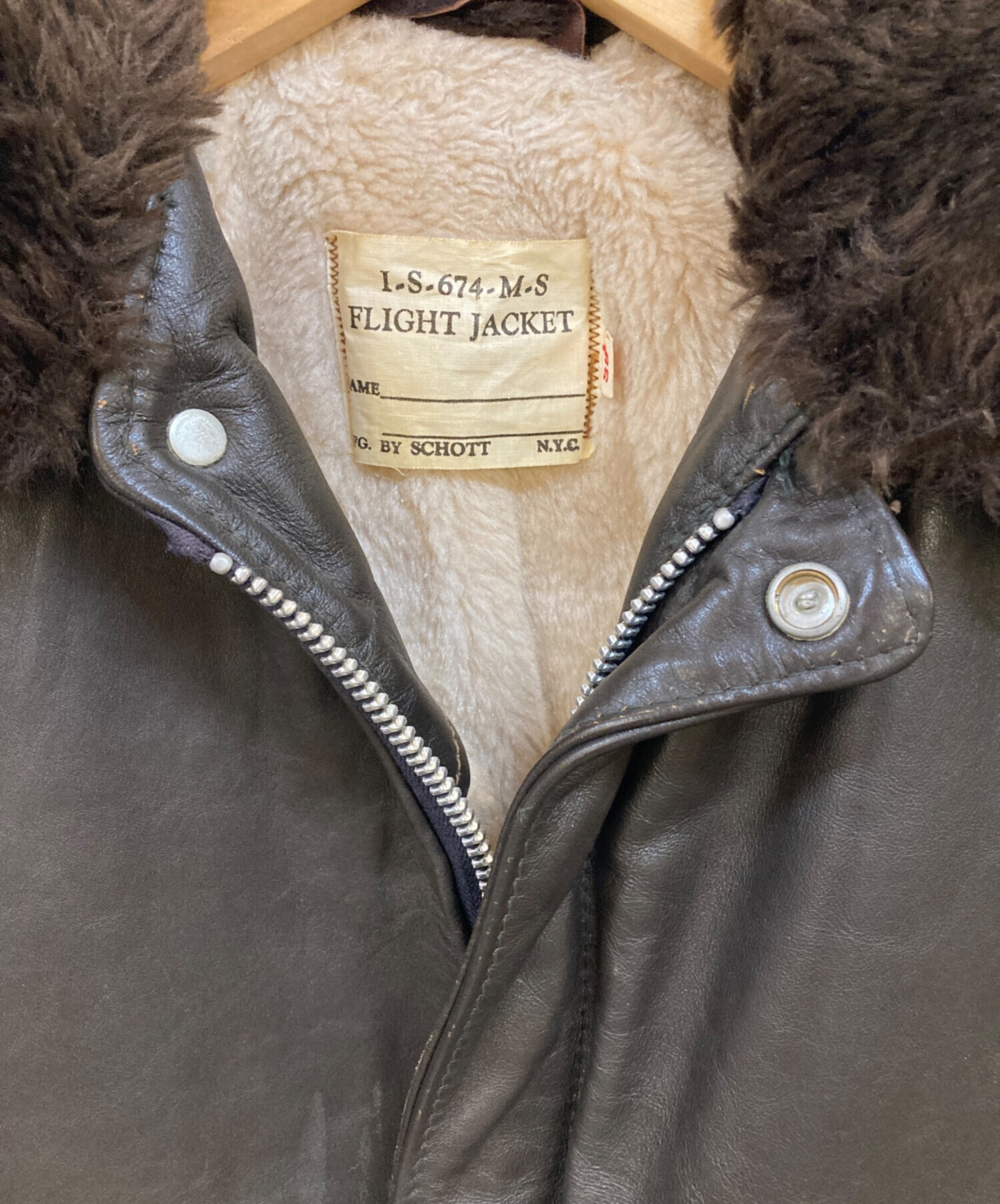 中古・古着通販】Schott (ショット) G-1 レザーフライトジャケット