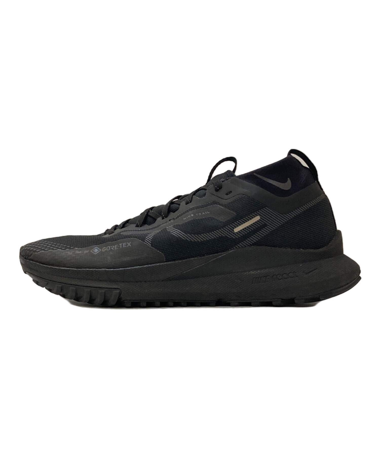中古・古着通販】NIKE (ナイキ) NIKE REACT PEGASUS TRAIL 4 GTX BLACK
