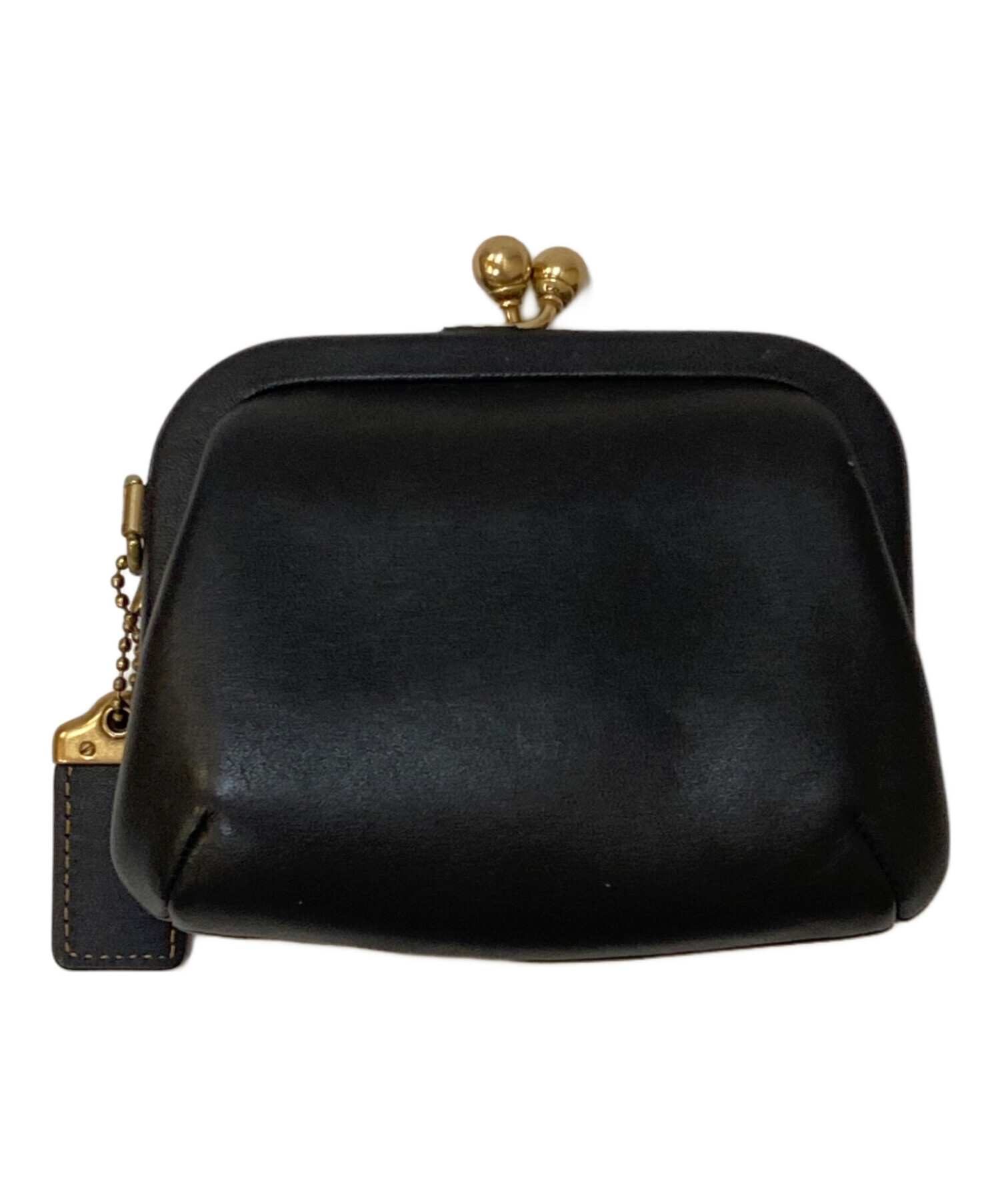 【極美品】COACH コーチ がま口 ミニ財布 ケース 小銭入れ ブラック 極美品】COACH コーチ がま口 ミニ財布 ケース 小銭入れ ブラック