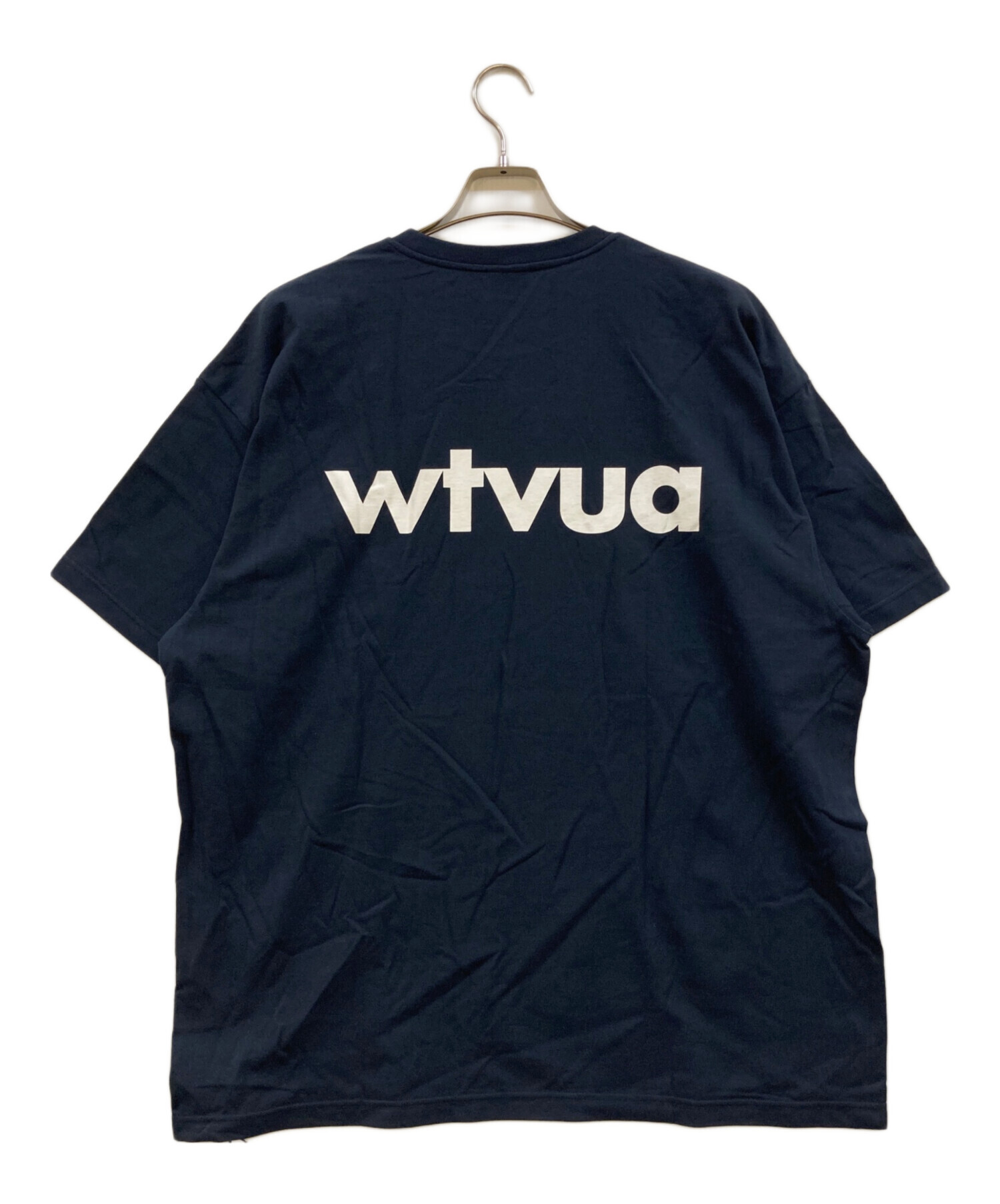 WTAPS ネイビー Tシャツ 中古・古着通販】WTAPS (ダブルタップス) プリントTシャツ ネイビー