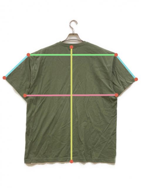 WTAPSダブルタップス/バナーTシャツ両面ロゴ/やや肉厚/Olive Drab 中古・古着通販】WTAPS (ダブルタップス) ロゴTシャツ オリーブ サイズ