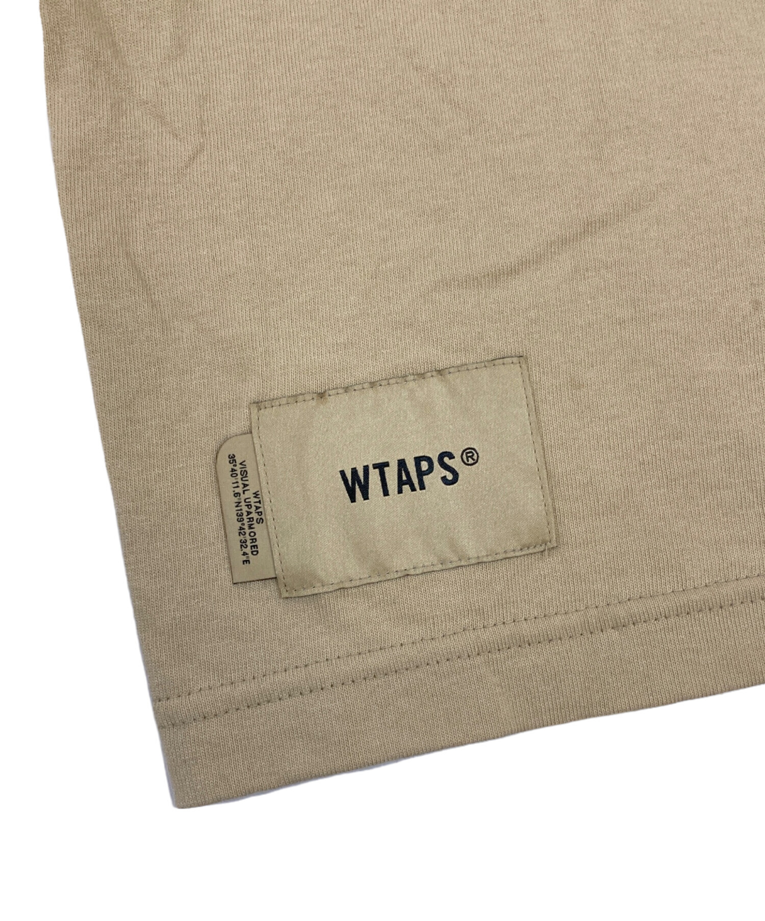 中古・古着通販】WTAPS (ダブルタップス) プリントTシャツ ベージュ