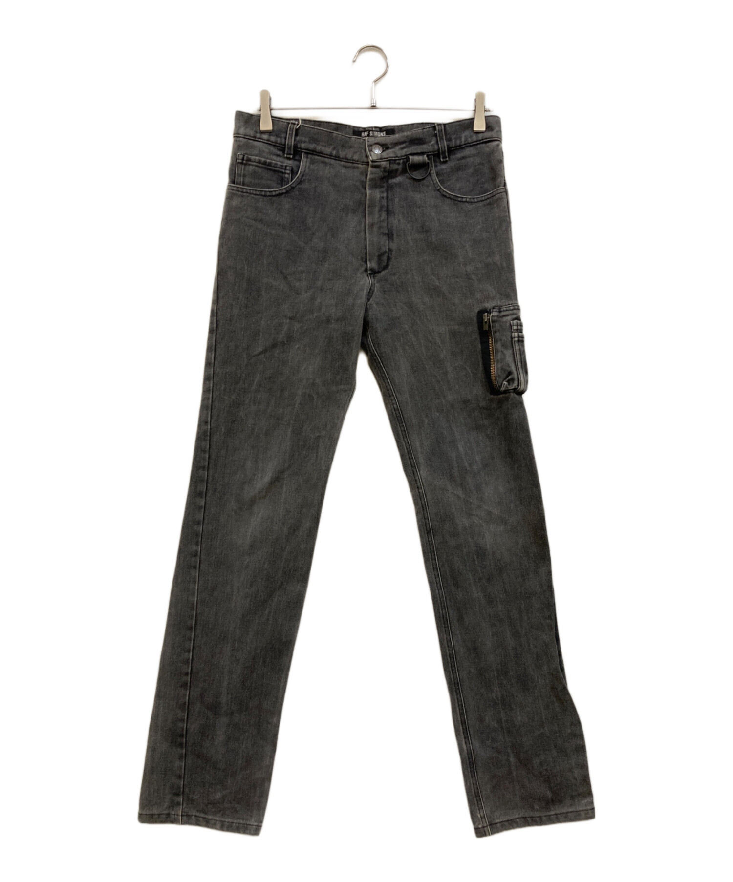 中古・古着通販】RAF SIMONS (ラフシモンズ) MA-1デニムパンツ グレー