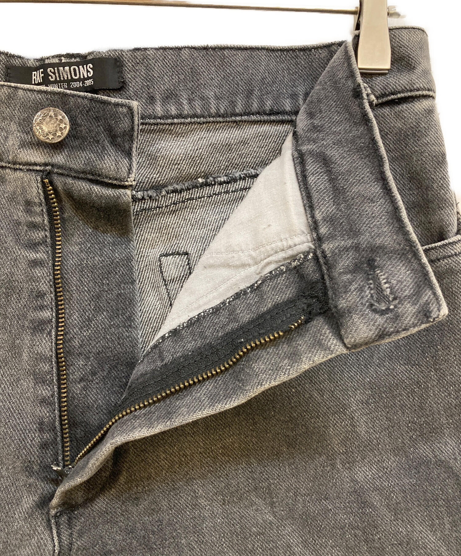 中古・古着通販】RAF SIMONS (ラフシモンズ) MA-1デニムパンツ グレー