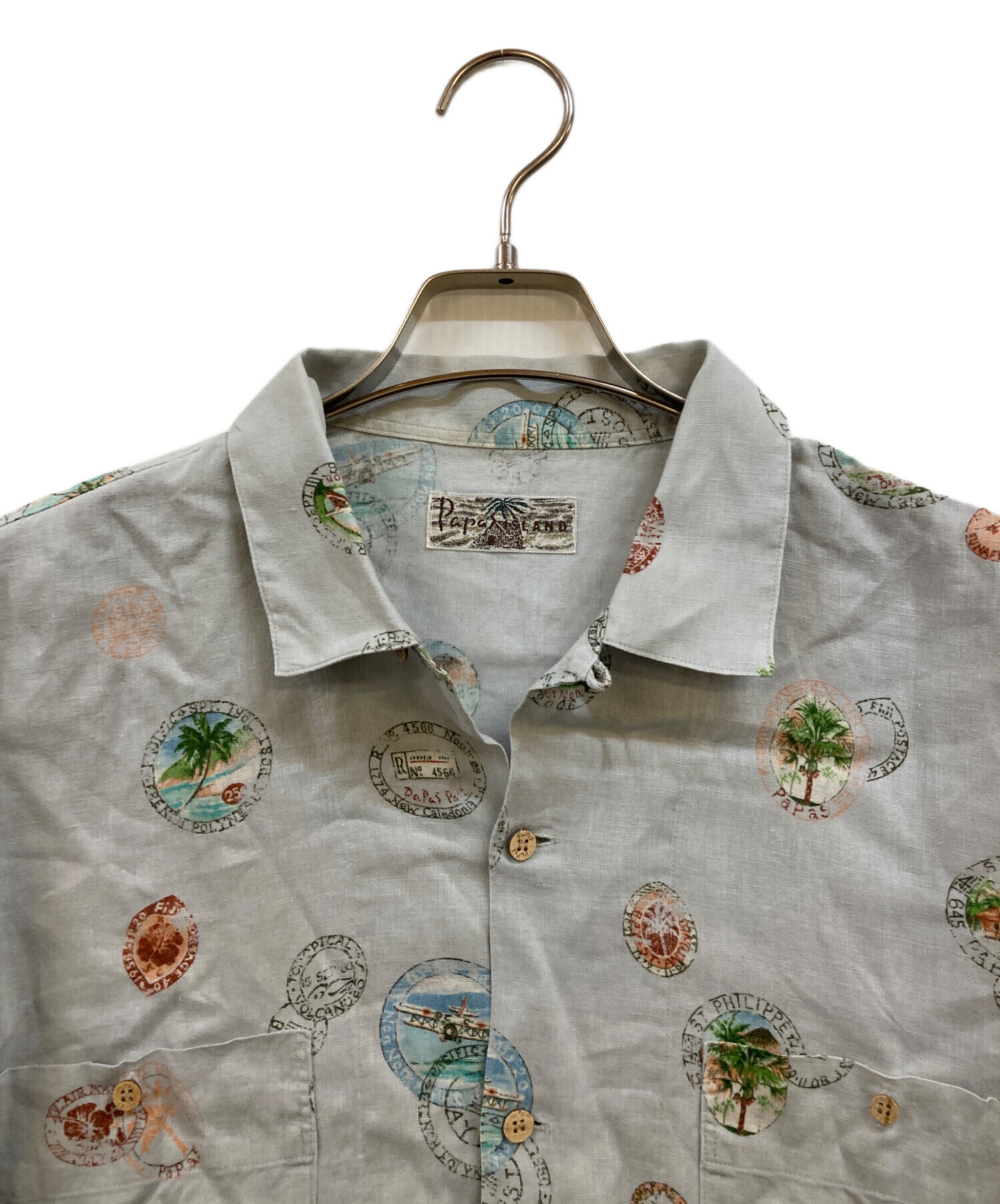 中古・古着通販】PAPAS ISLAND (パパス アイランド) オープンカラー