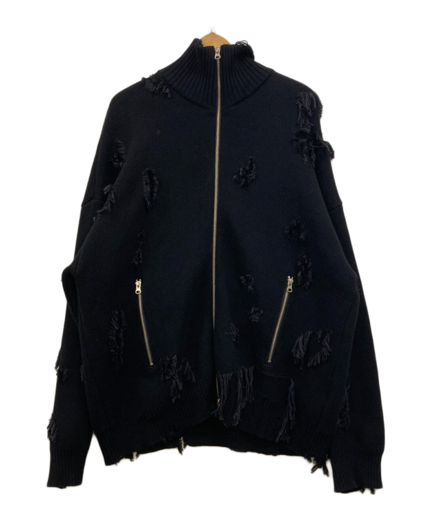 中古・古着通販】DANKE SCHON (ダンケ シェーン) DAMEGE DRIVERS KNIT 