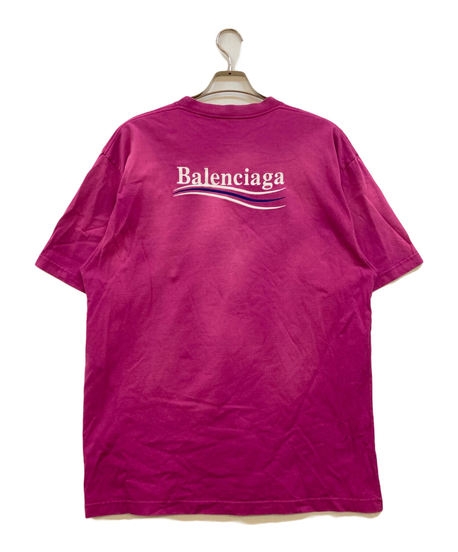 【姫路東店】 中古 BALENCIAGA | バレンシアガ ニット ジャガードロゴ 510243 ピンク サイズ：34 【135】 中古・古着通販】BALENCIAGA (バレンシアガ) ロゴジャガードクルー