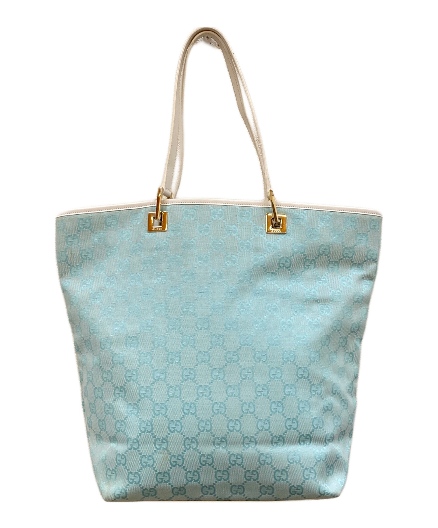 中古・古着通販】GUCCI (グッチ) GGキャンバス レザーハンドルトート