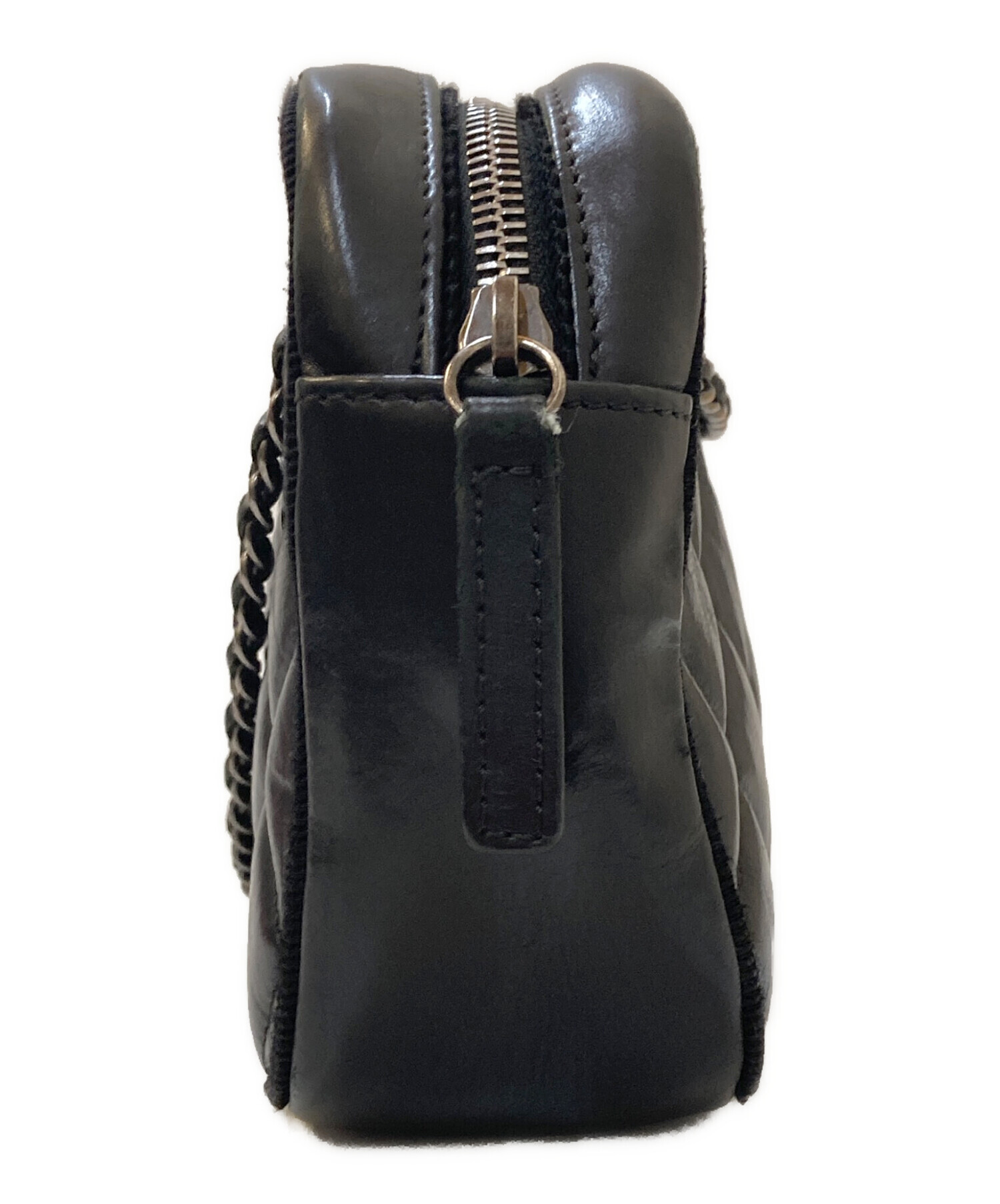 シャネル CHANEL マトラッセ ショルダーバッグ バッグ レザー レディース ブラック系 【中古】 CHANEL（シャネル） マトラッセ チェーン ショルダーバッグ レザー