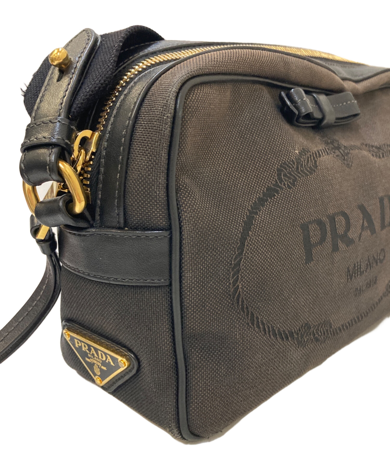 中古・古着通販】PRADA (プラダ) リボンキャンバスロゴジャガード 