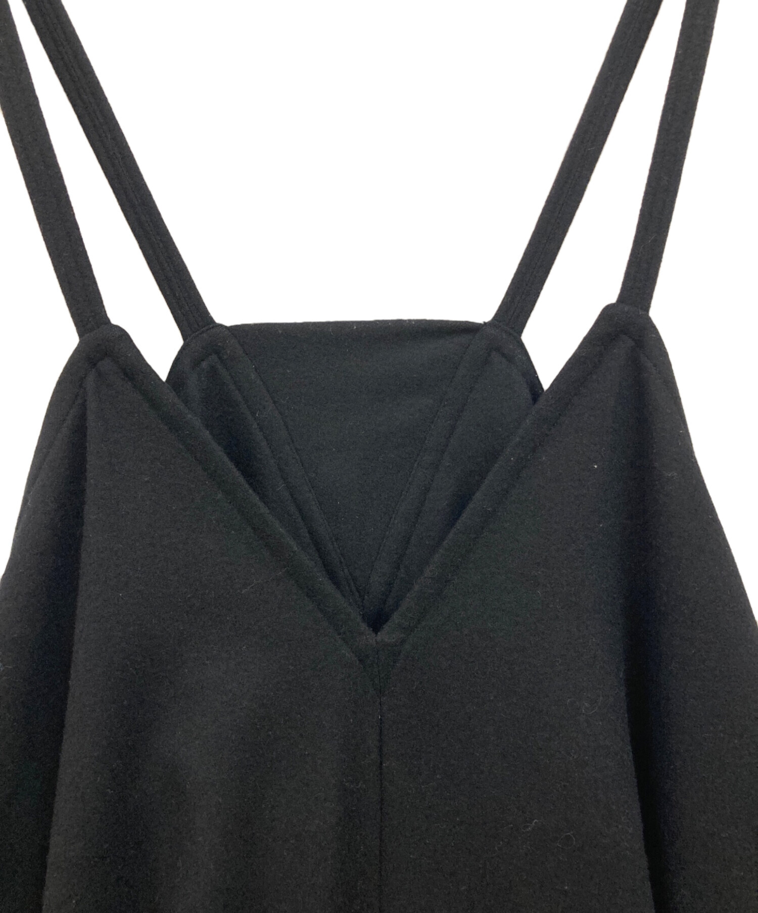 中古・古着通販】LIMI feu (リミフゥ) サロペットワンピース ブラック