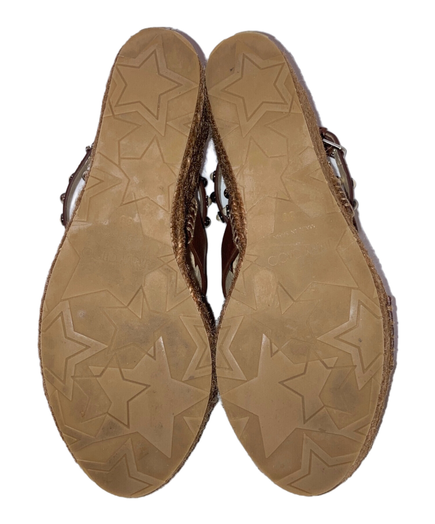 中古・古着通販】JIMMY CHOO (ジミーチュウ) スタッズウェッジソール